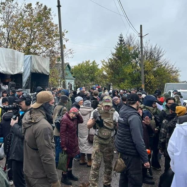 La ciudad de Oleshki, al sur de Ucrania, estaba enfrentando una grave crisis humanitaria