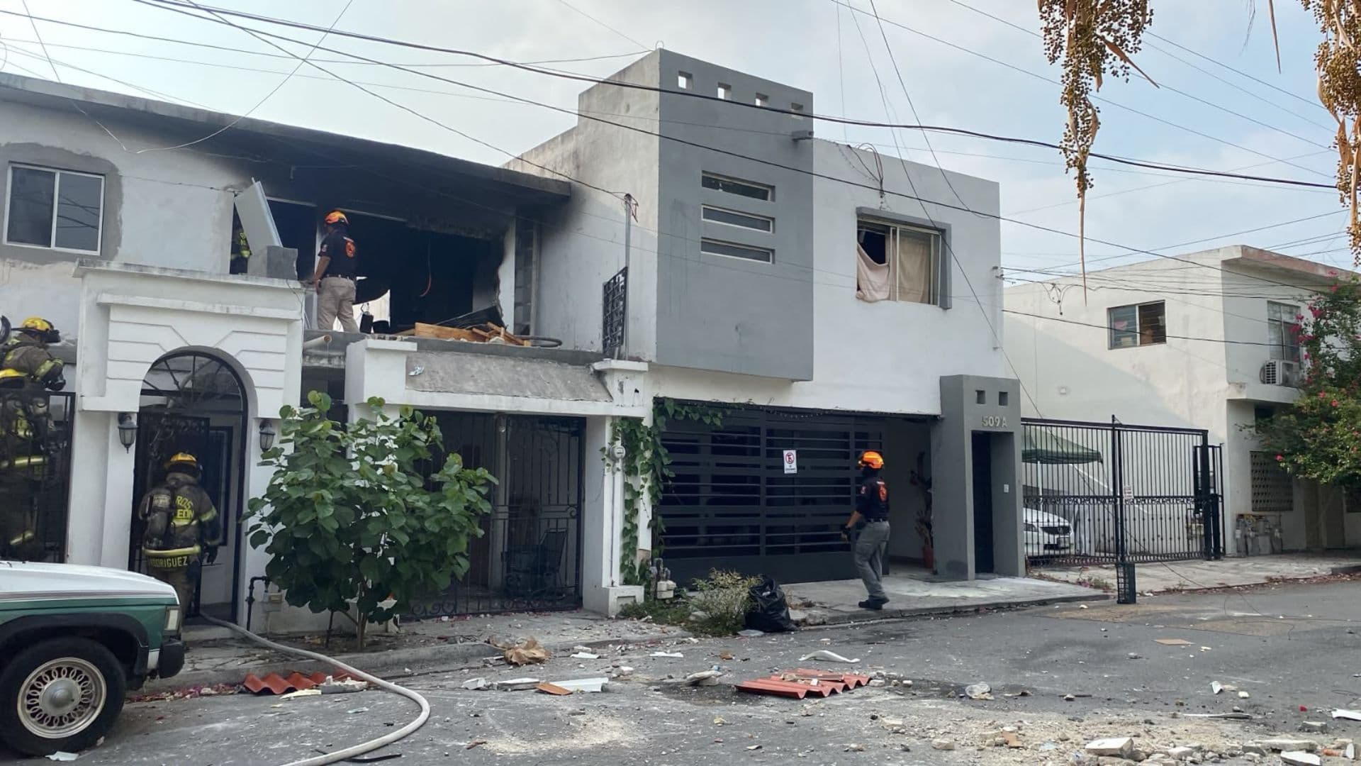 Explosión en casa