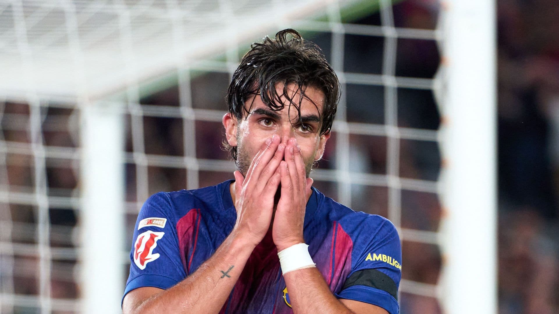 Ferran Torres con el uniforme de la FC Barcelona
