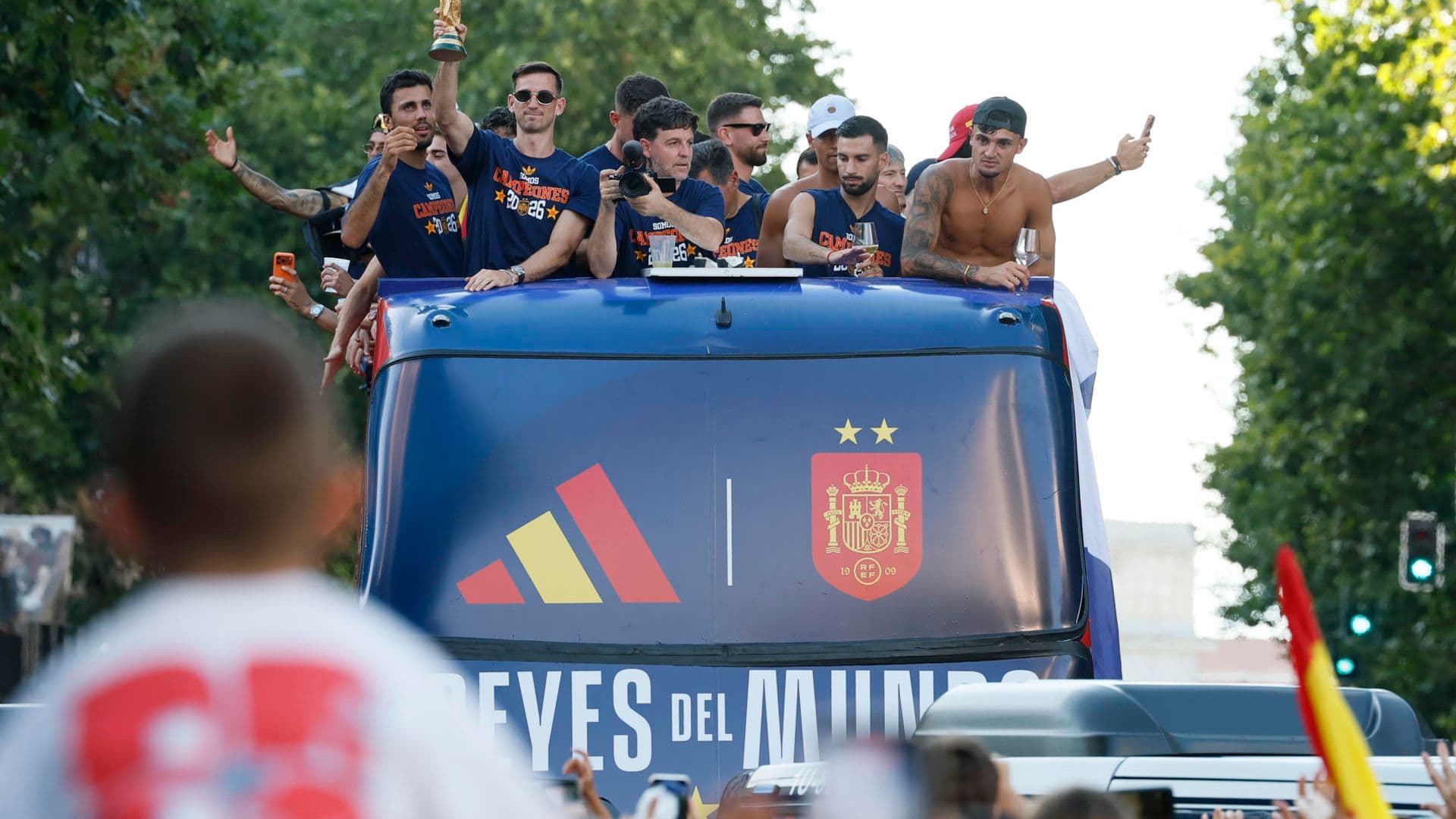 festejo de campeones del Mundial