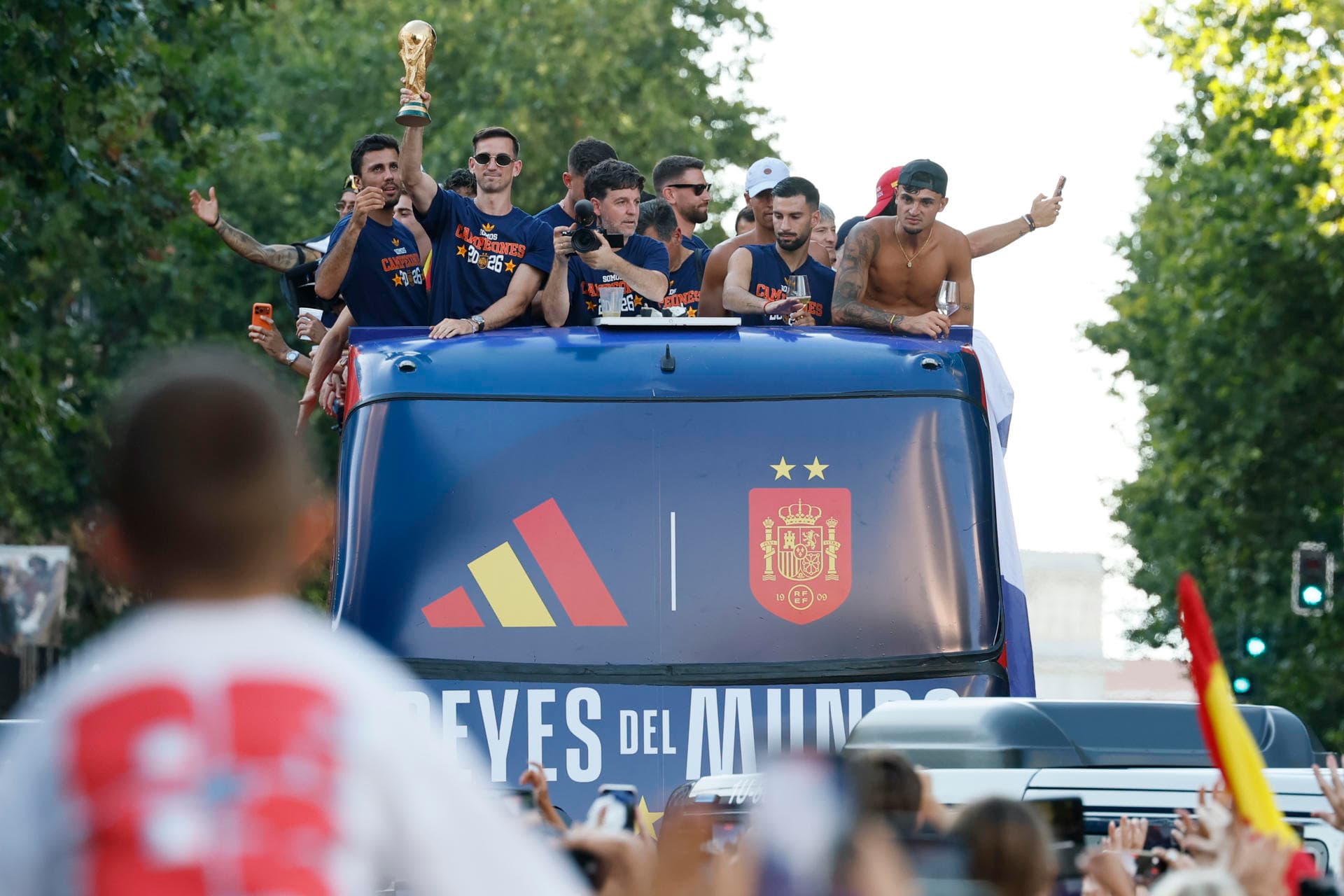 festejo de campeones del Mundial