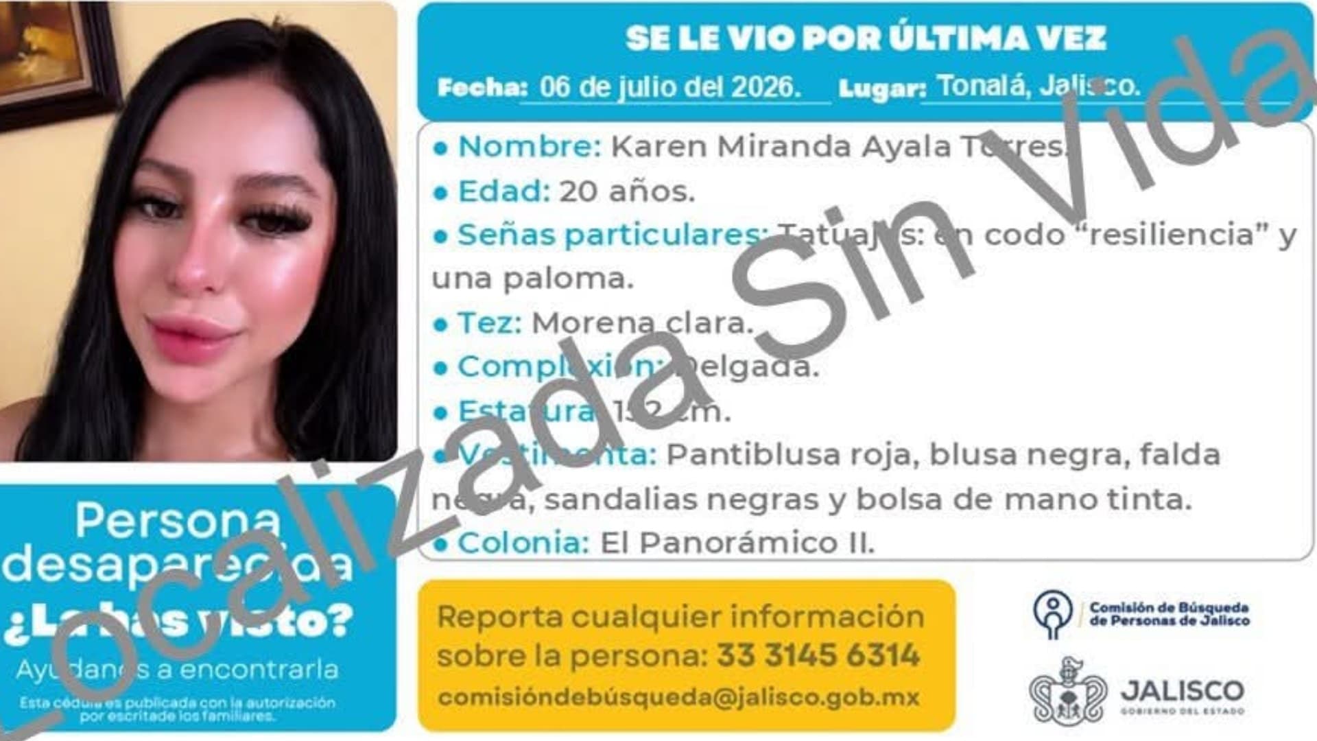 Detienen a Presunto Feminicida de Karen en Tonalá, Jalisco; Es Identificado Como Iván “N”