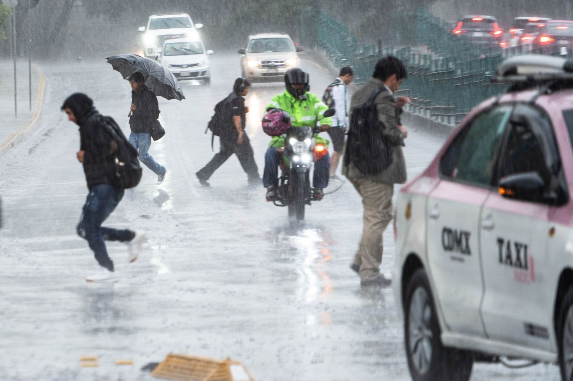 Fuertes lluvias en CDMX
