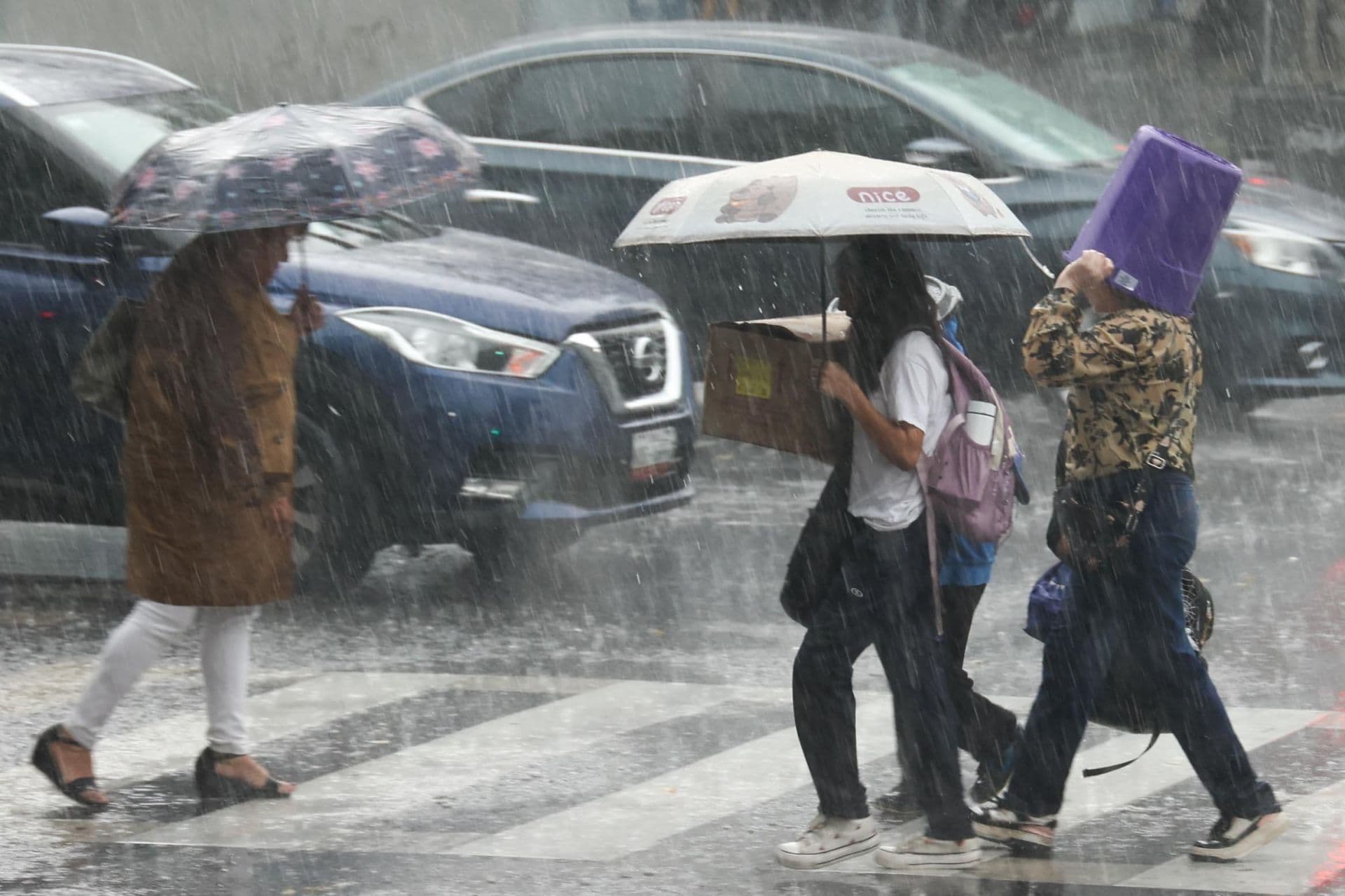 Fuertes lluvias en la CDMX