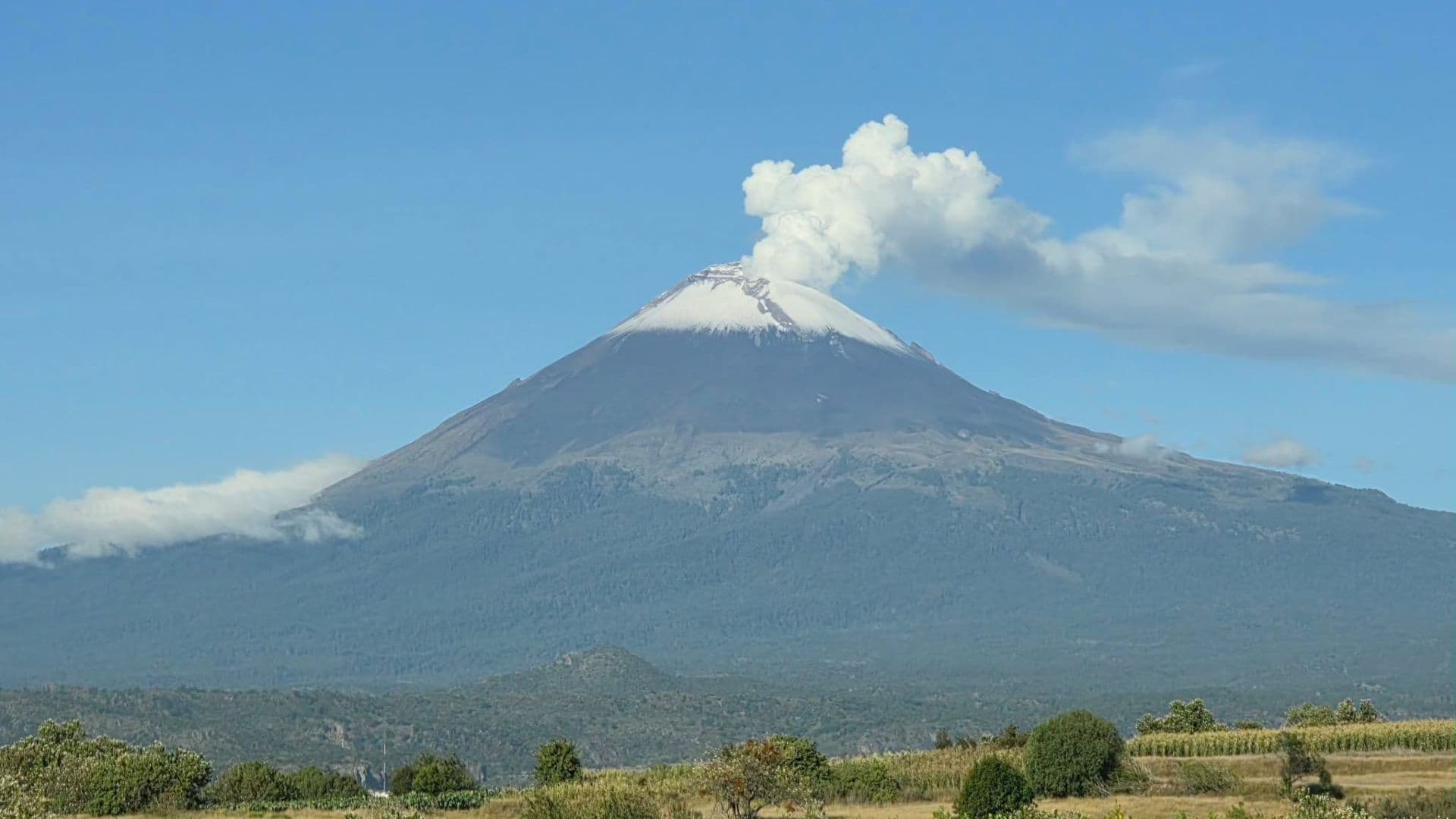 Actividad Fumarola Volcán Popocatépetl Puebla Lunes 5 de Octubre de 2026