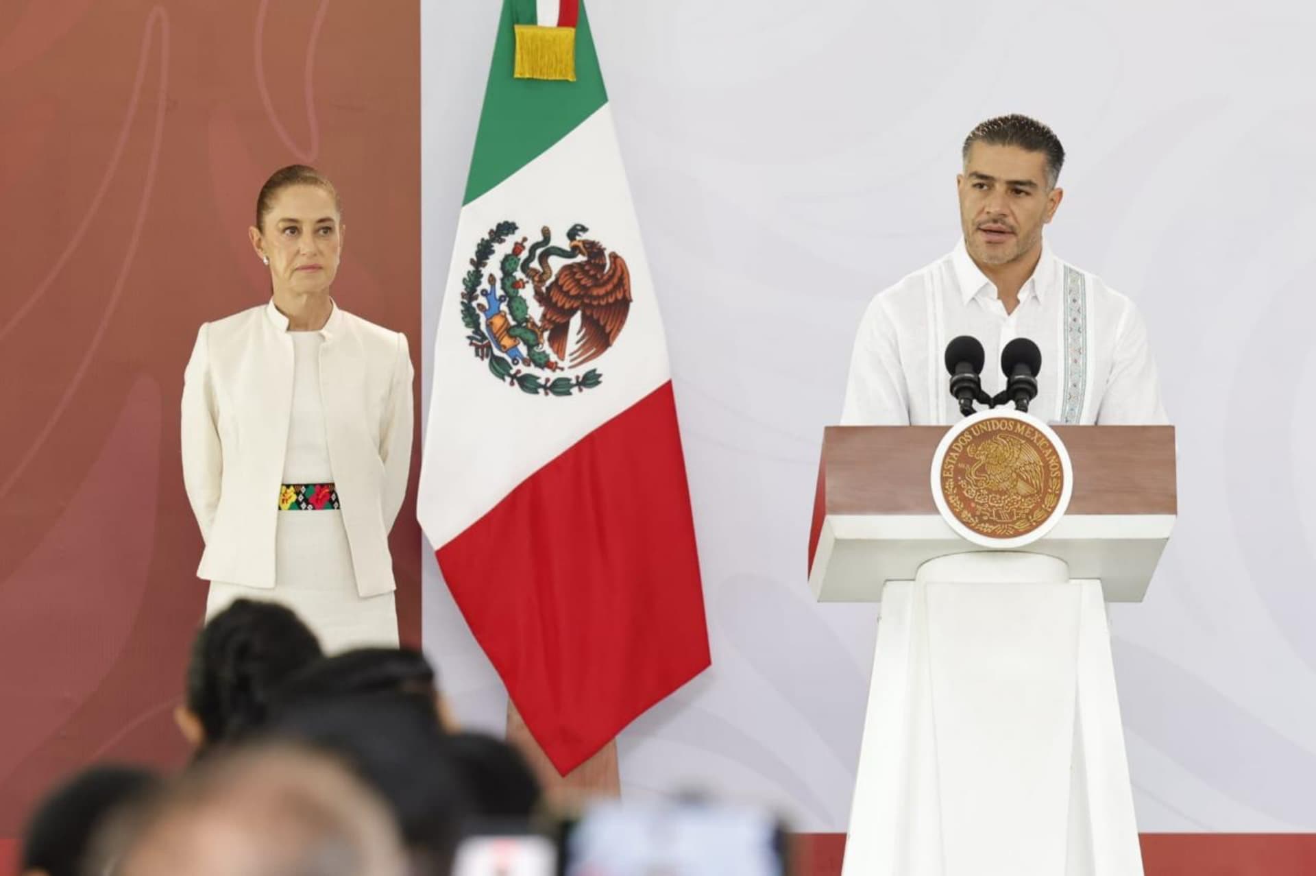 Omar García Harfuch en la conferencia mañanera de hoy, 25 de septiembre de 2026, en Tabasco