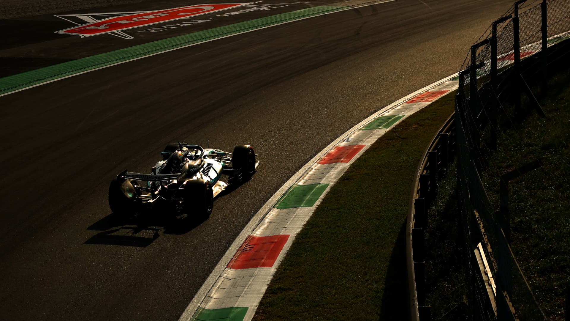 George Russell, de Mercedes, durante el Gran Premio de Italia 2026
