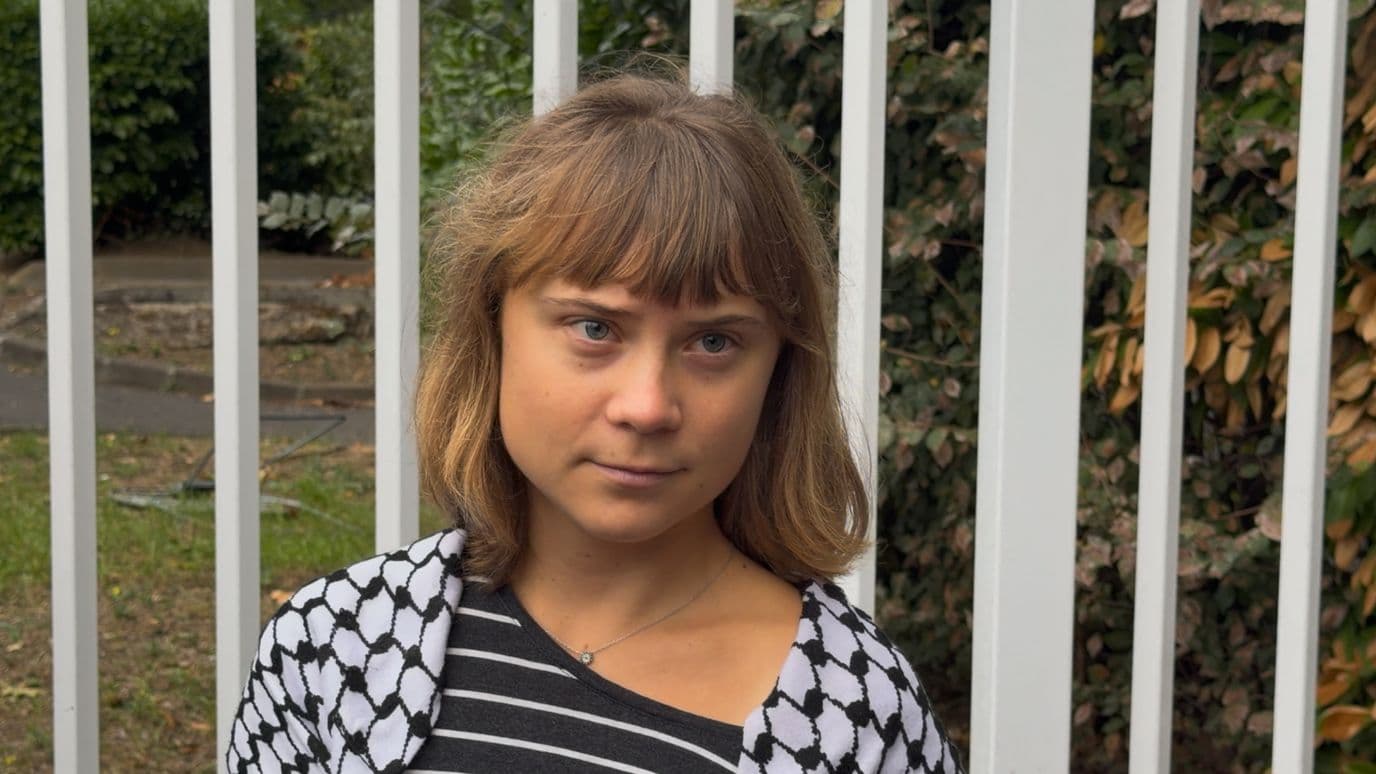 Greta Thunberg, activista ecologista sueca, llegó a Francia para participar en la movilización estudiantil