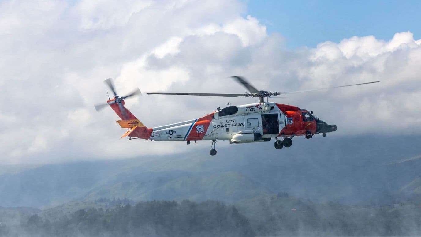 Helicóptero de la Guardia Costera de EUA.