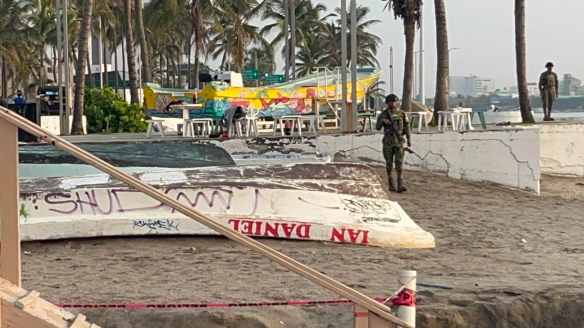 Movilización por hallazgo de hombre muerto en playa Martí en Veracruz