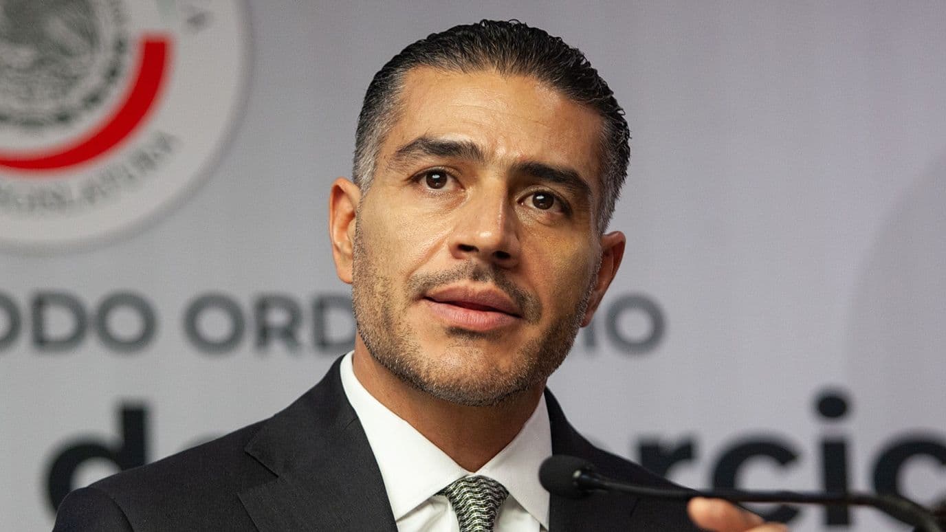 Omar García Harfuch en conferencia de prensa en la Cámara de Senadores, el 13 de octubre 2026. Foto: Cuartoscuro