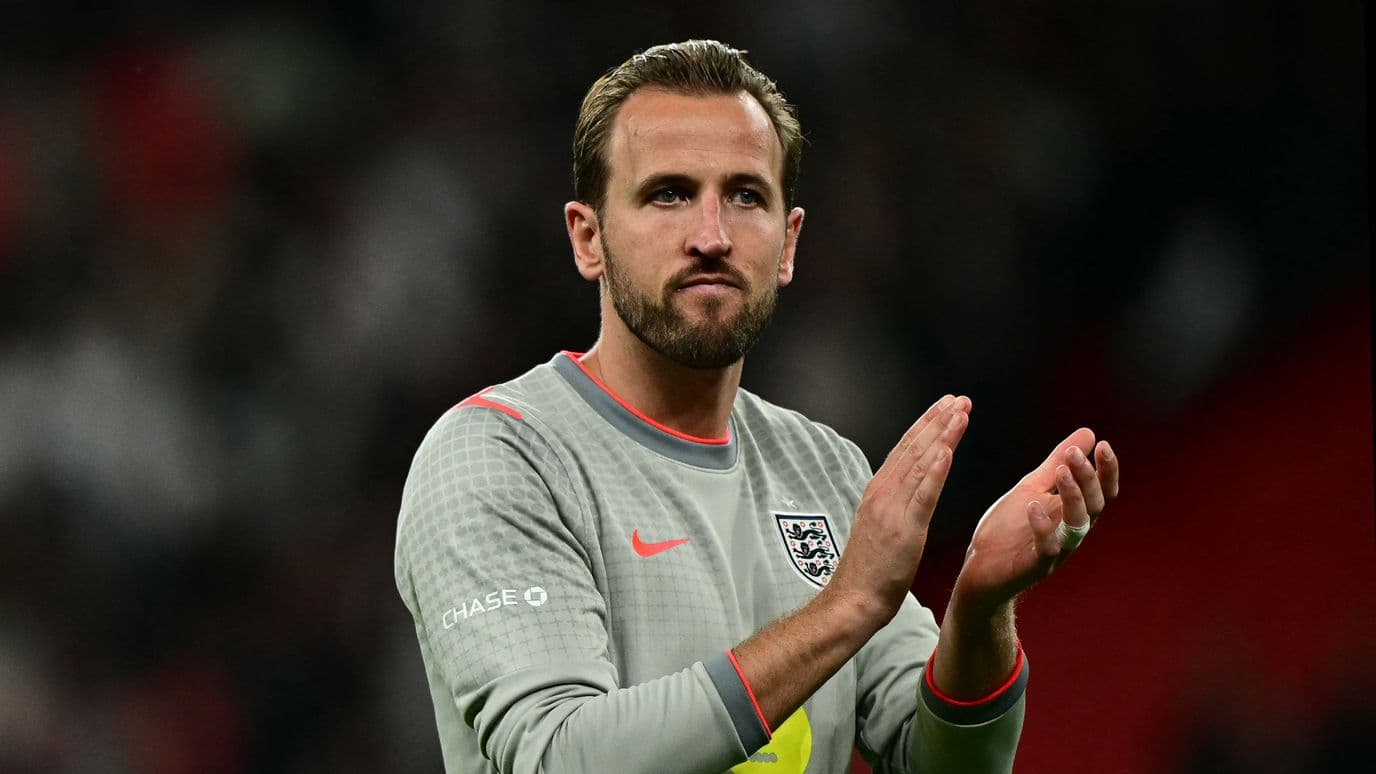 Harry Kane, jugador de la selección de Inglaterra, durante un partido de la UEFA Nations League