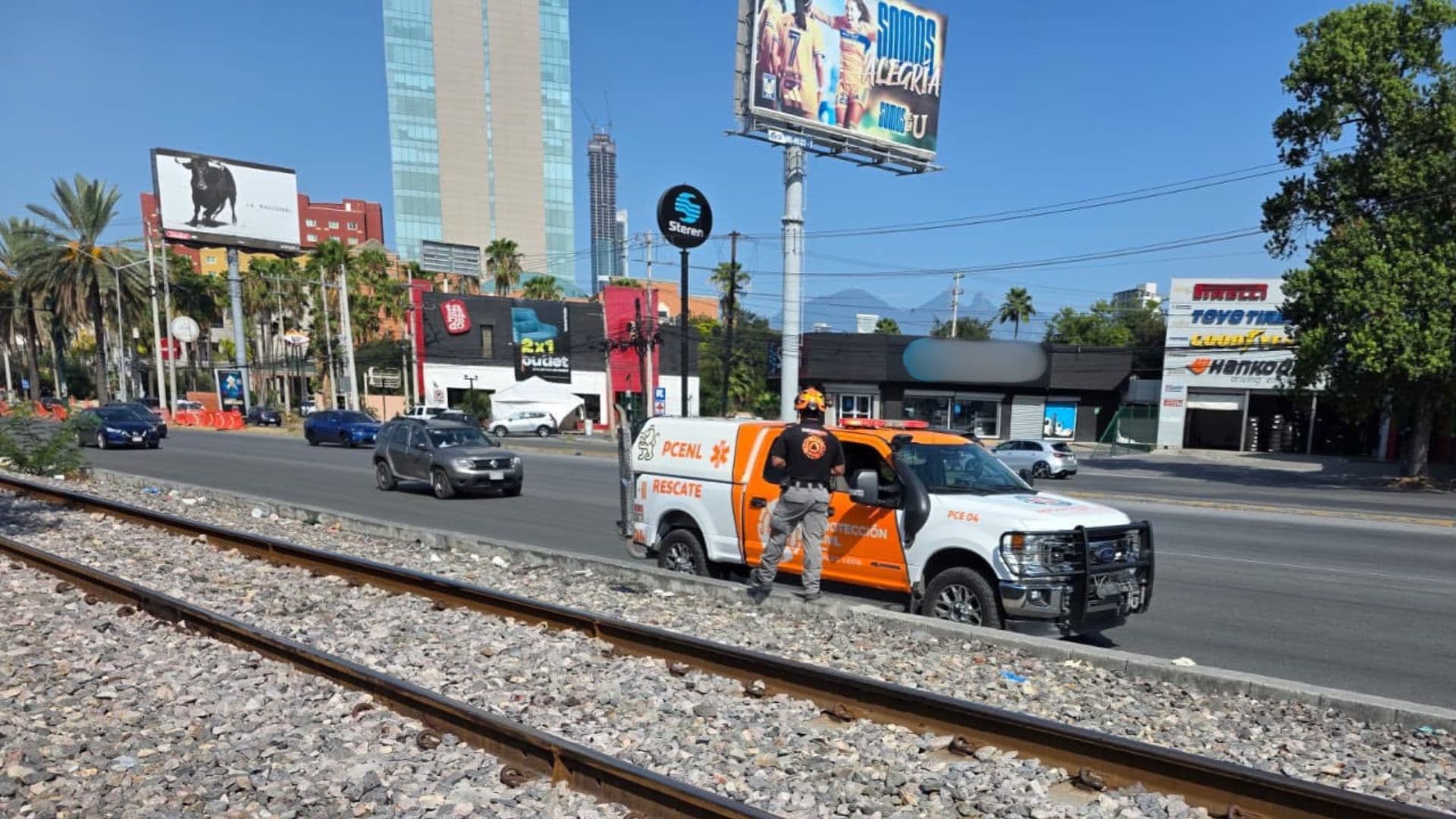 Cruce ferroviario Monterrey