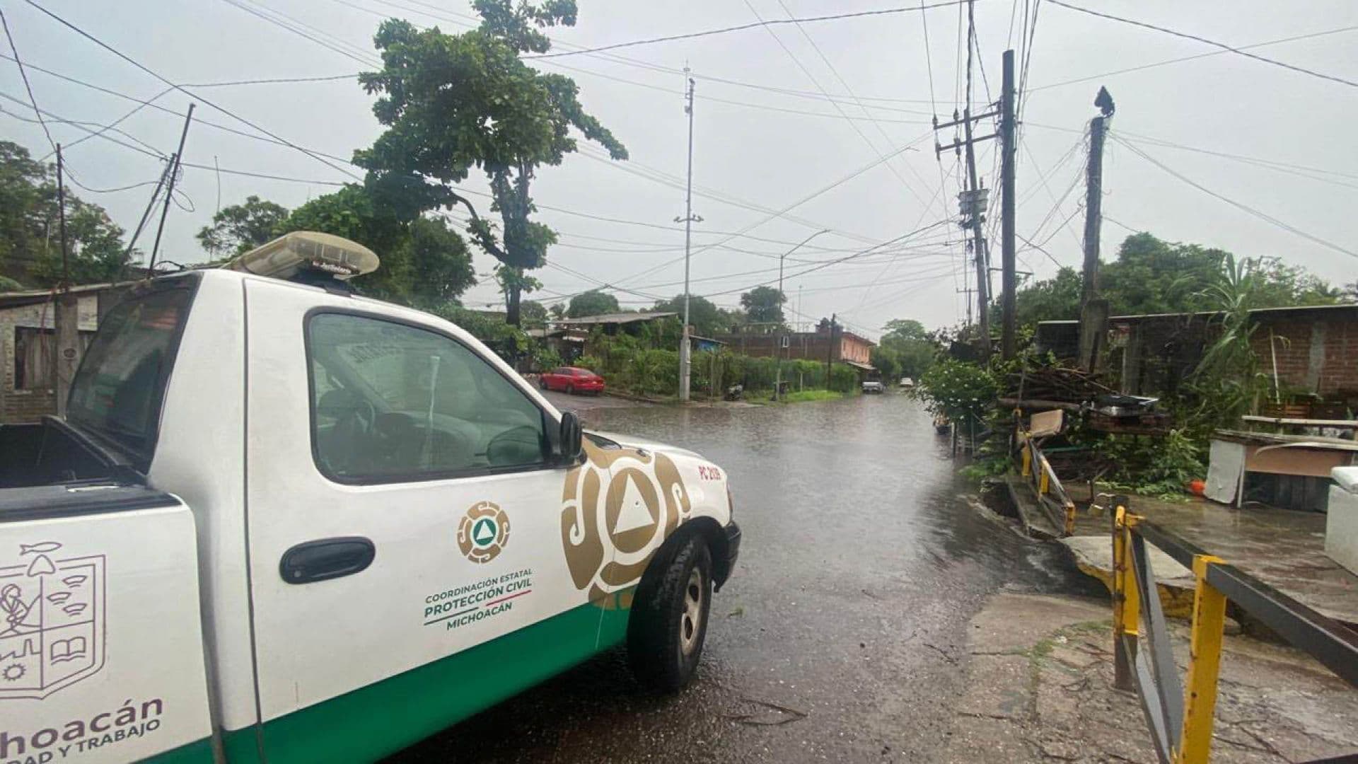 Lluvias por el huracán Polo en Michoacán