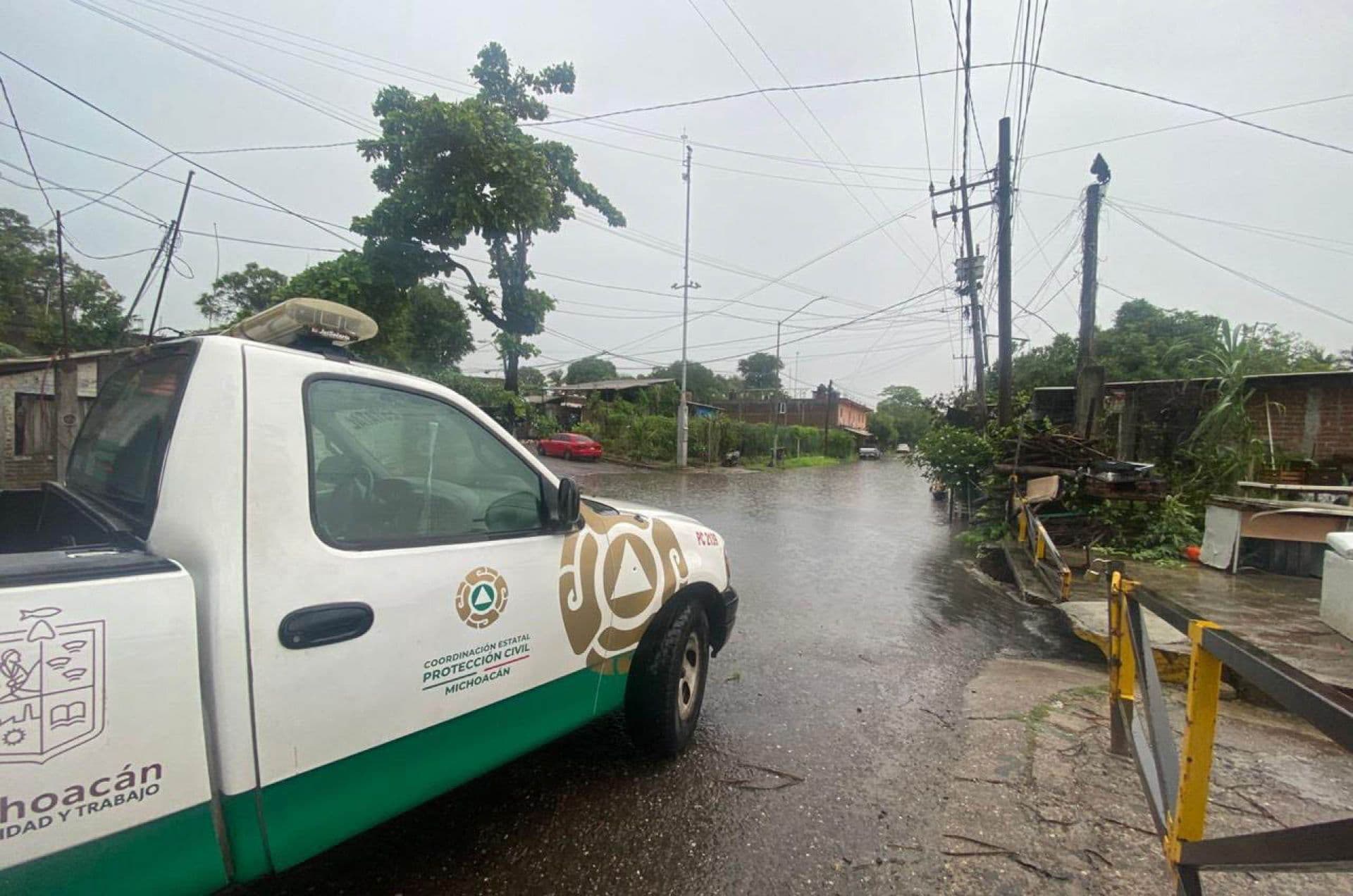 Lluvias por el huracán Polo en Michoacán