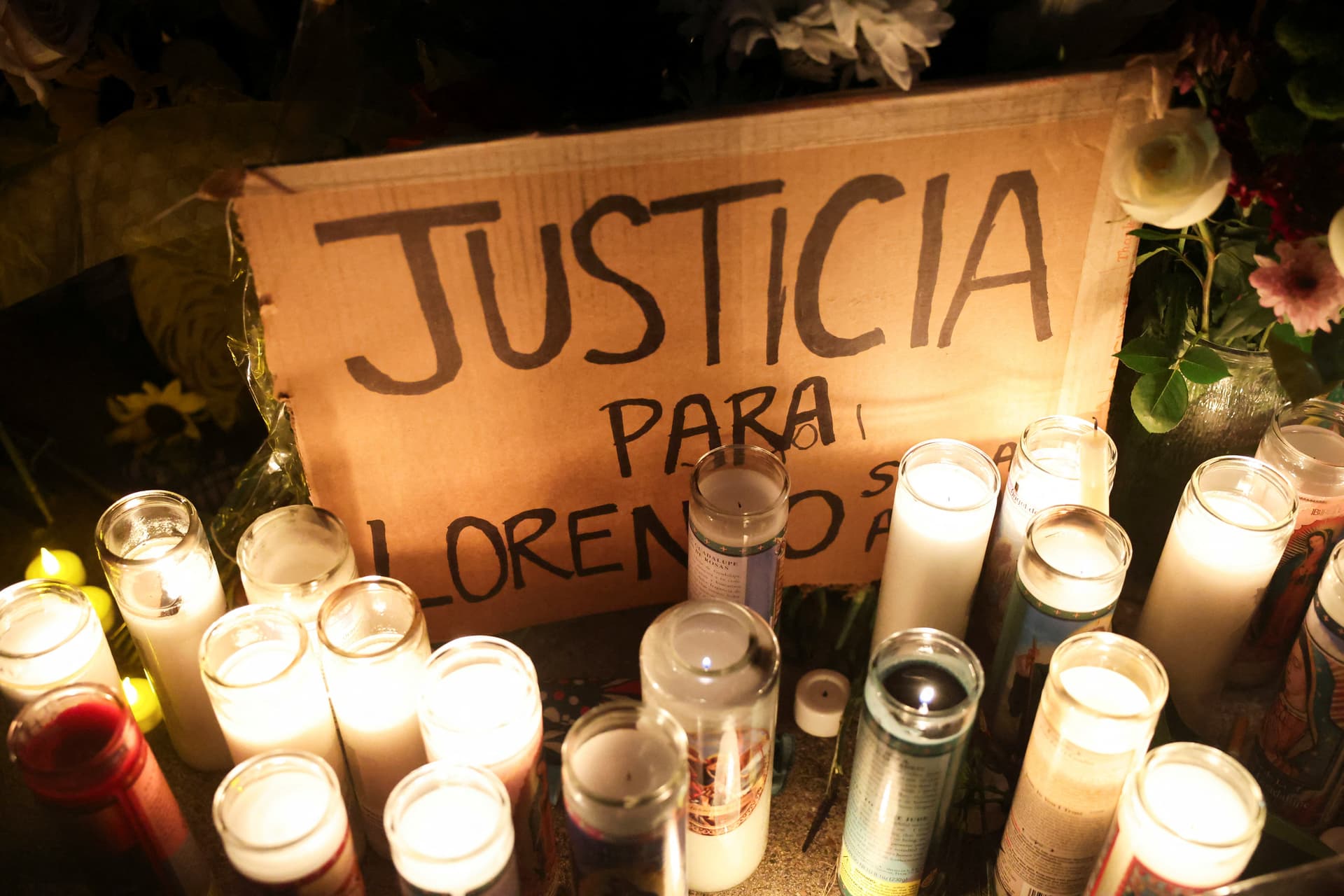 Memorial por la muerte de Lorenzo Salgado Araujo, migrante mexicano, a manos del ICE