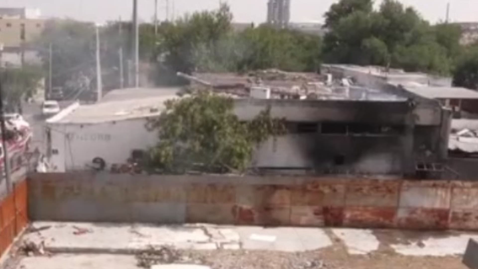 Bodega incendiada