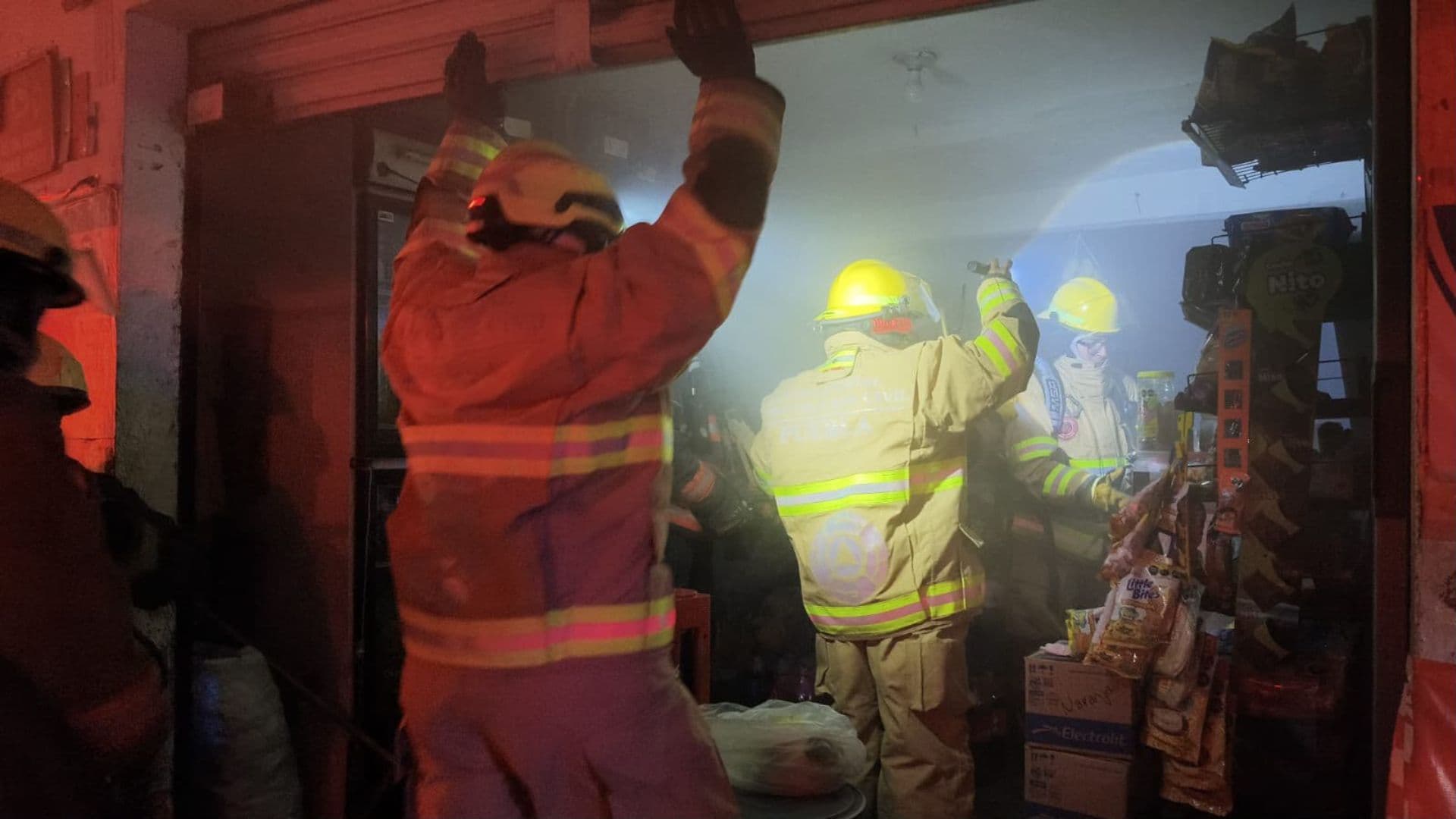 Incendio Negocio Espiral Insecticida Encendida Colonia San Miguel Puebla