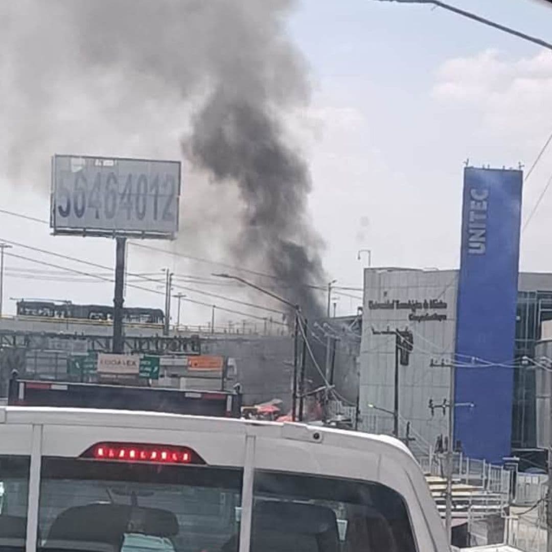 El incendio en inmediaciones del paradero de Santa Marta en Iztapalapa provocó pánico