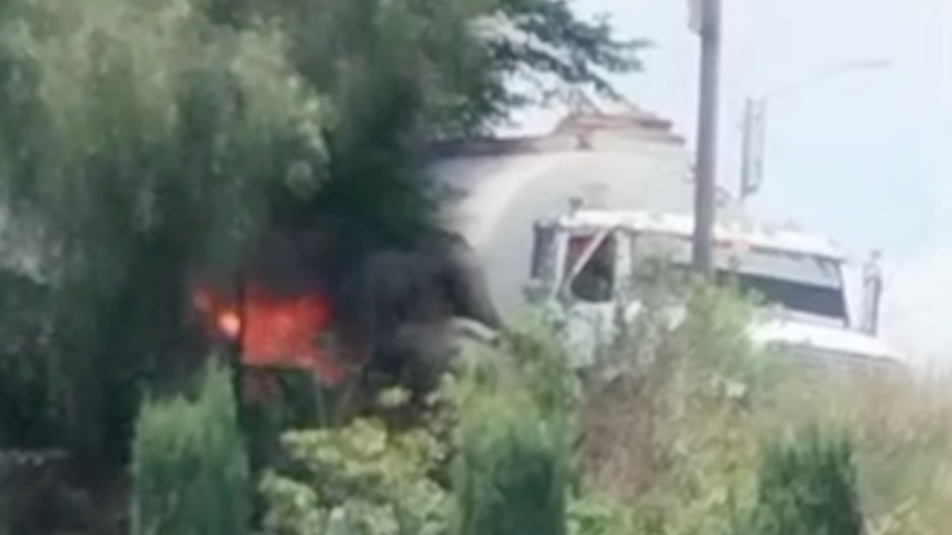 Accidente pipa Periférico Ecológico de Puebla.