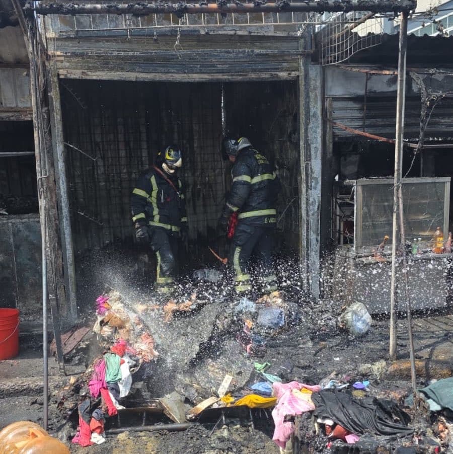 Incendio paradero Santa Marta Iztapalapa