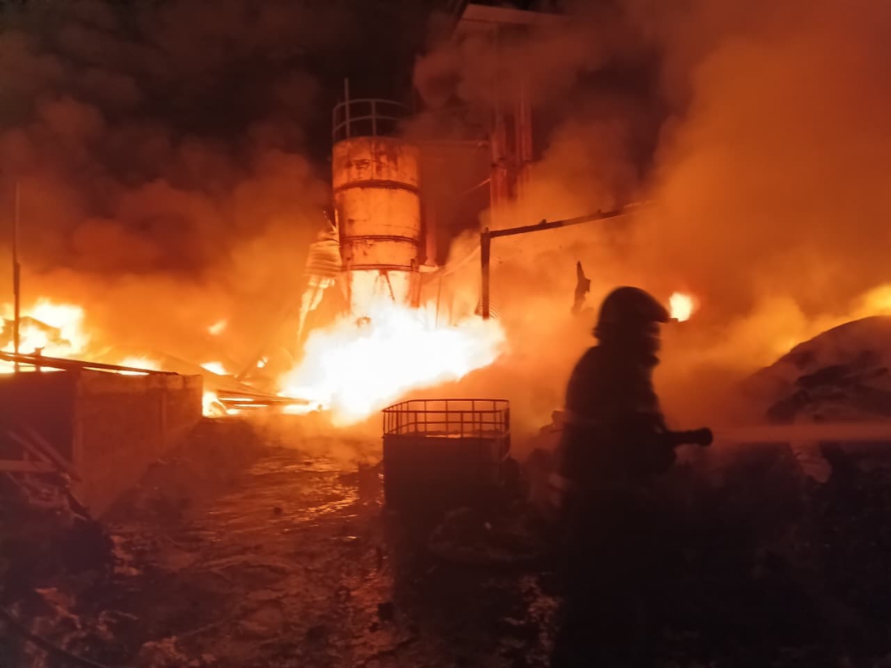 Incendio en la alcaldía Tláhuac