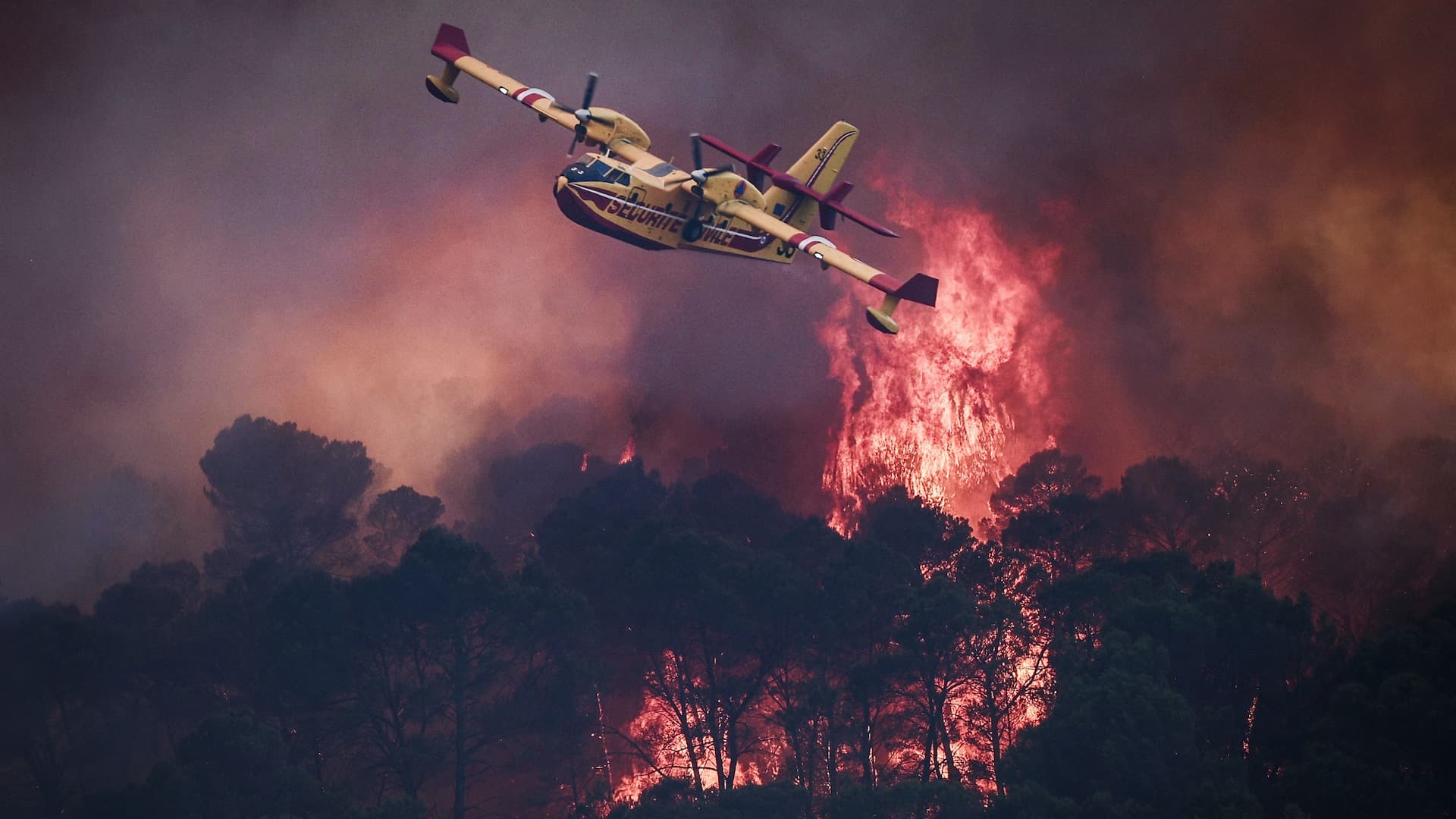 Aeronave en el combate al incendio forestal