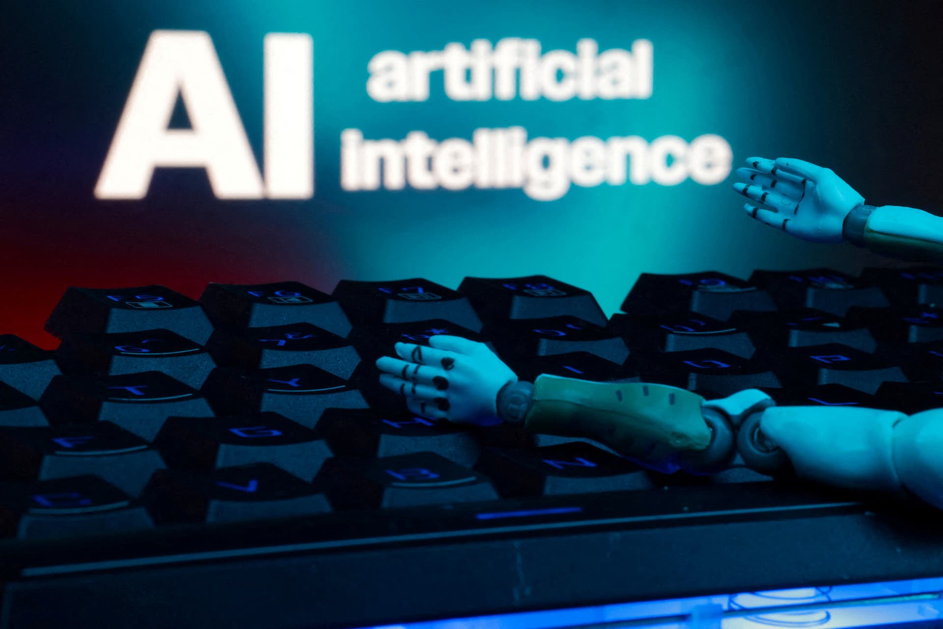 Teclado de computadora con inteligencia artificial