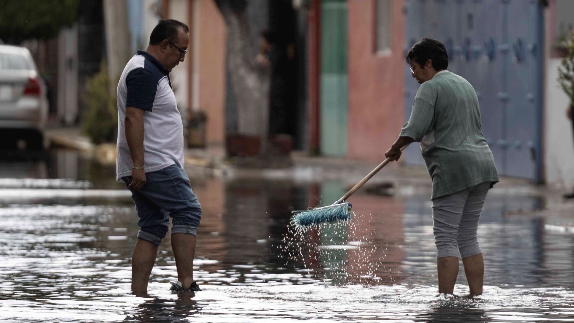 Inundaciones en México por lluvias intensas. Foto: N+