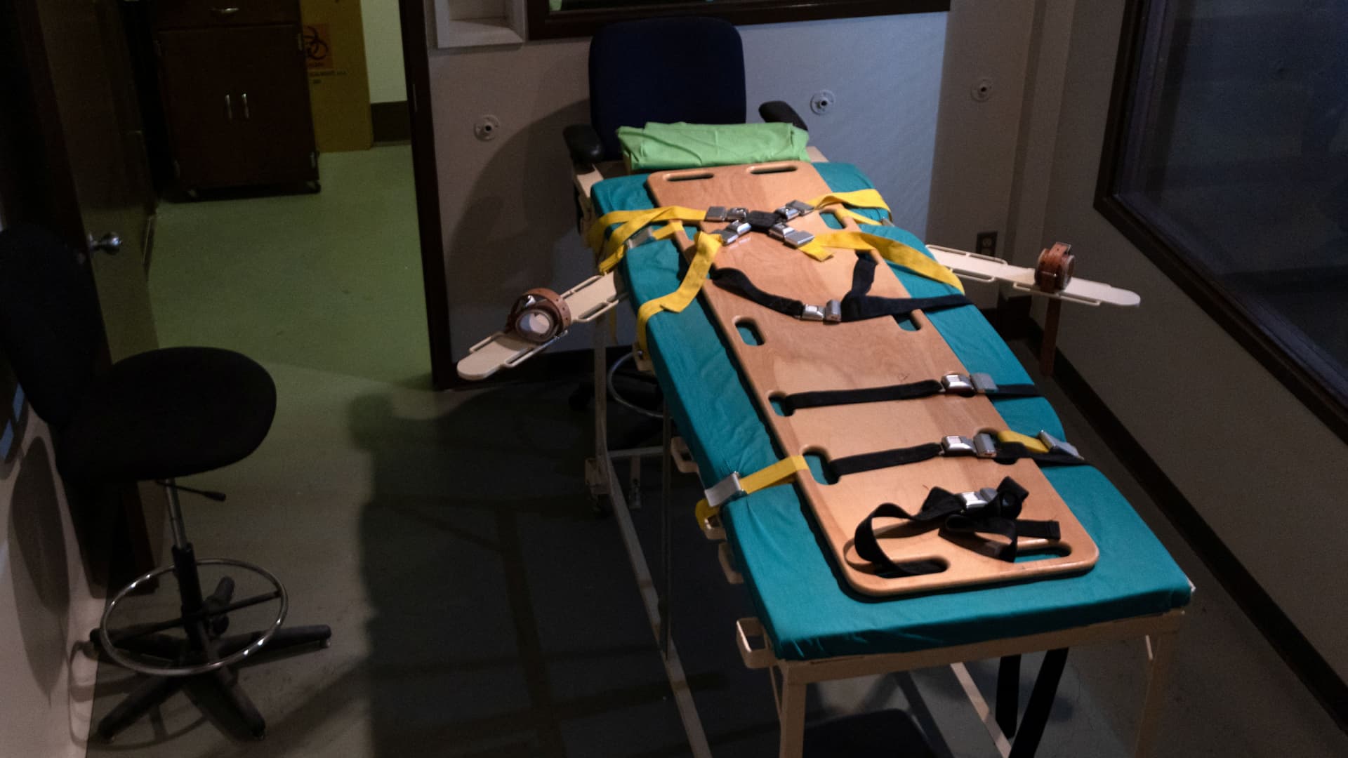 Interior de un cuarto de ejecución antes de su cierre definitivo en el estado de Washington