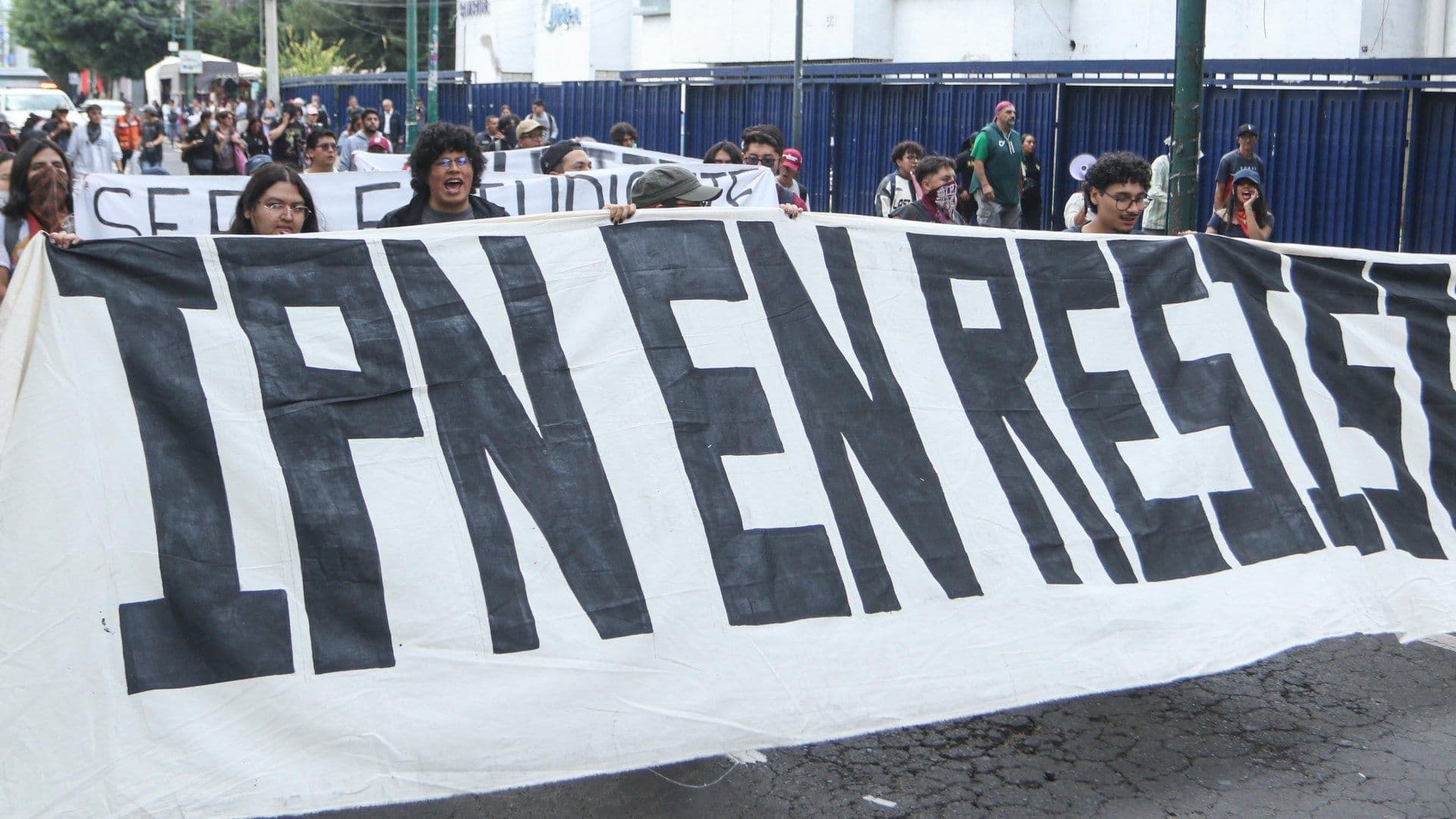 Protesta de estudiantes del IPN en la Ciudad de México el 13 de julio de 2026. Foto: Cuartoscuro | Archivo
