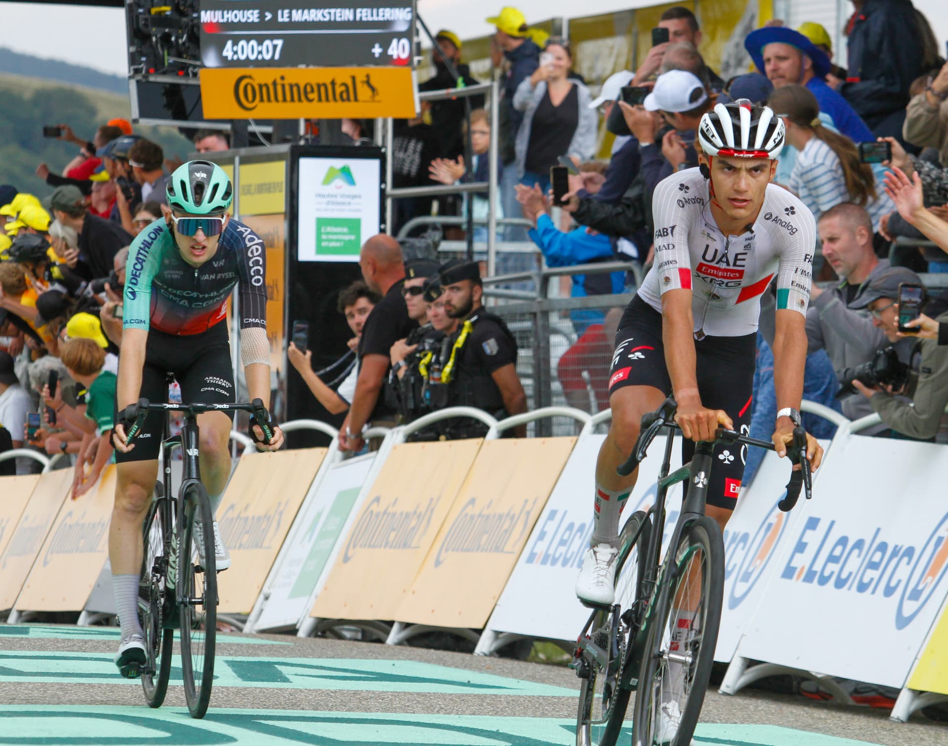 Isaac del Toro en Etapa 14 del Tour de Francia 2026