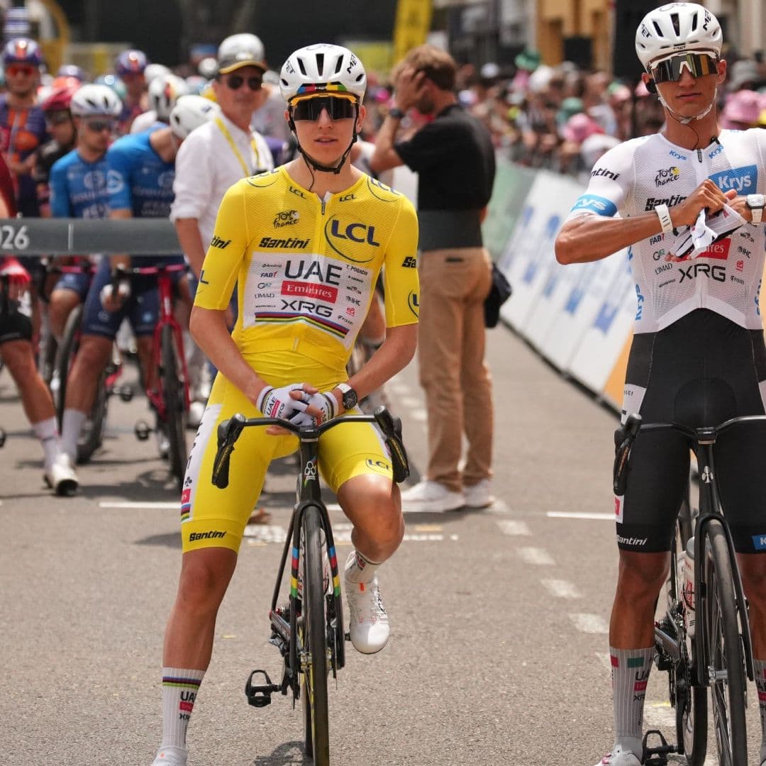 Isaac del Toro, en el Tour de Francia 2026.