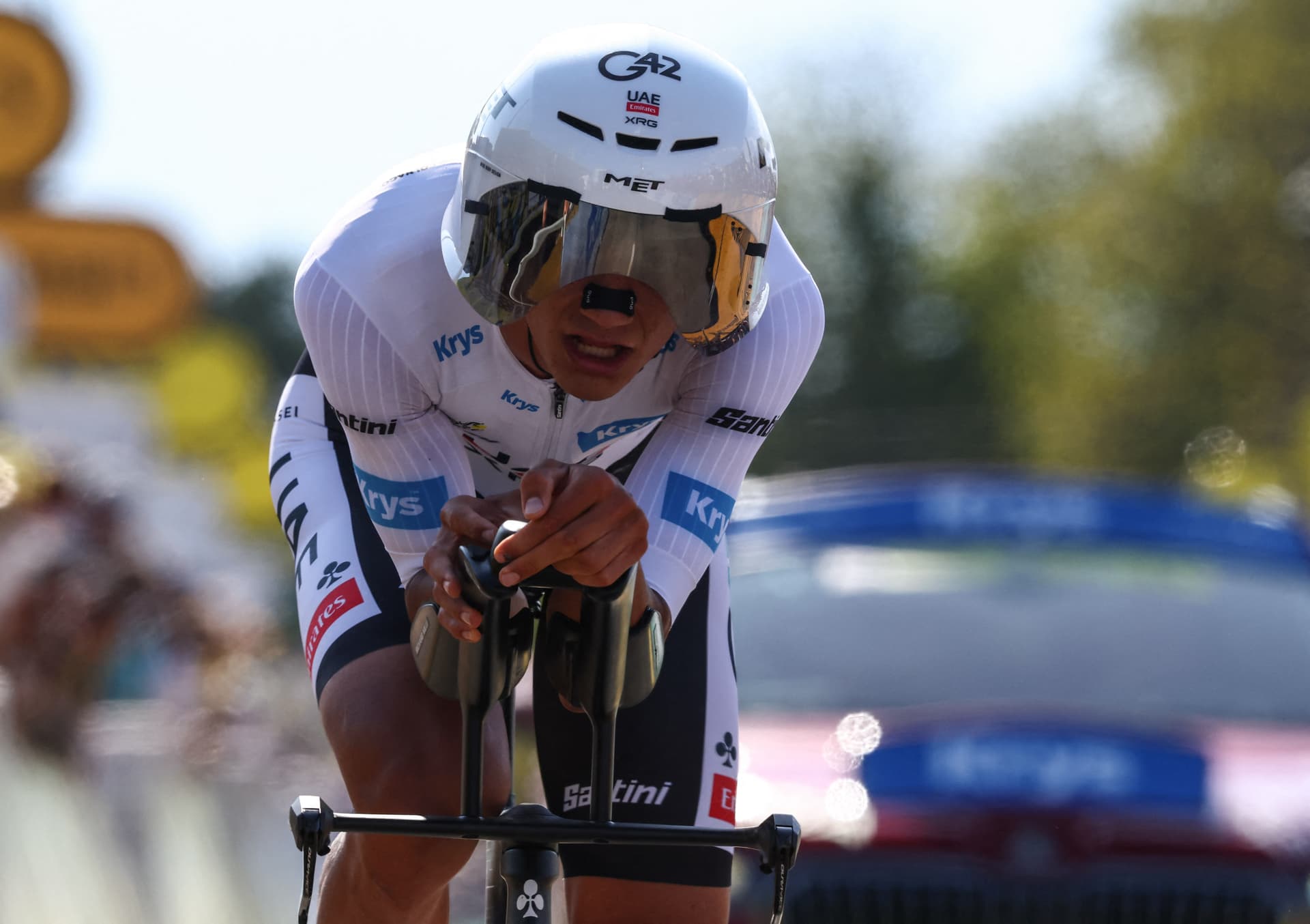 Isaac del Toro en la etapa 16 del Tour de Francia 2026
