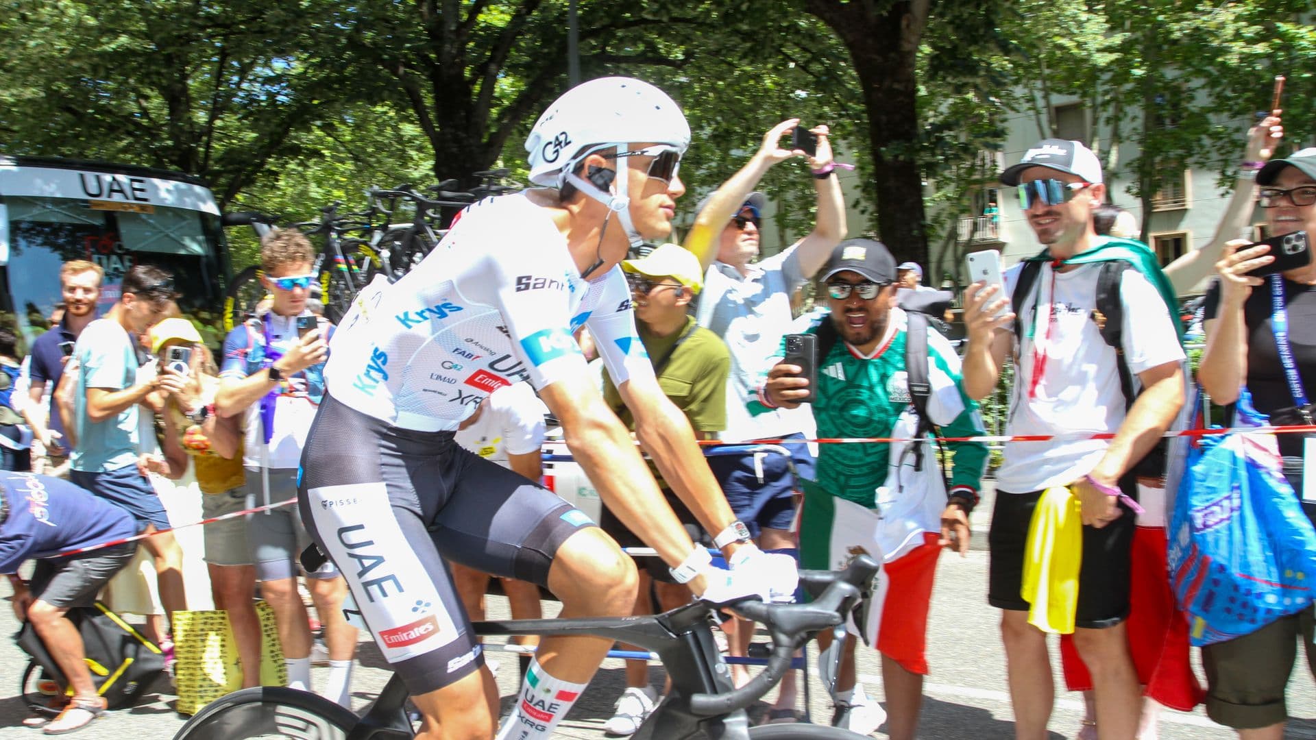 Isaac del Toro en la etapa 17 del Tour de Francia 2026