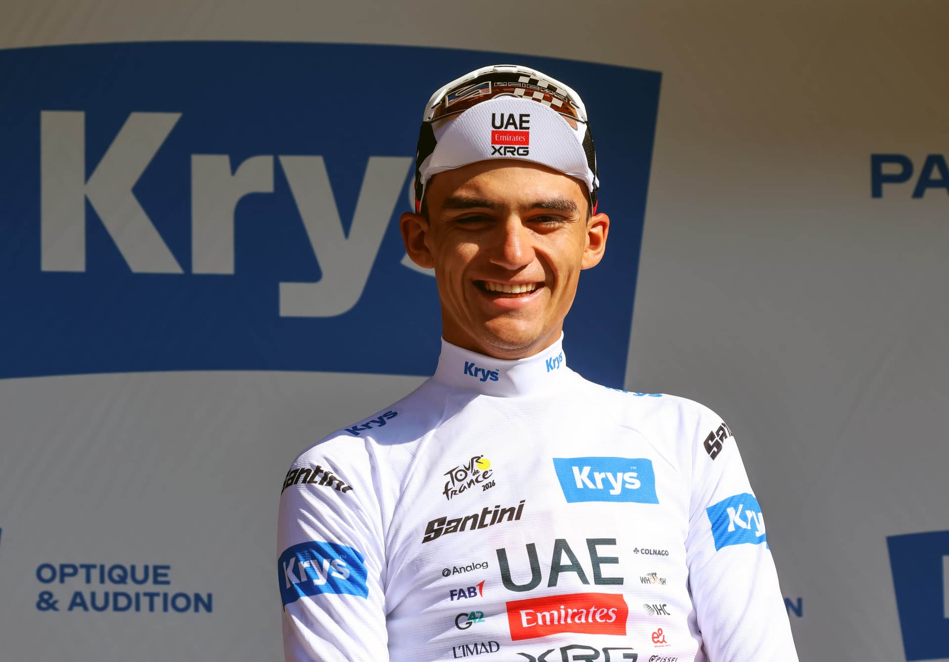 Isaac del Toro en la etapa 19 del Tour de Francia 2026
