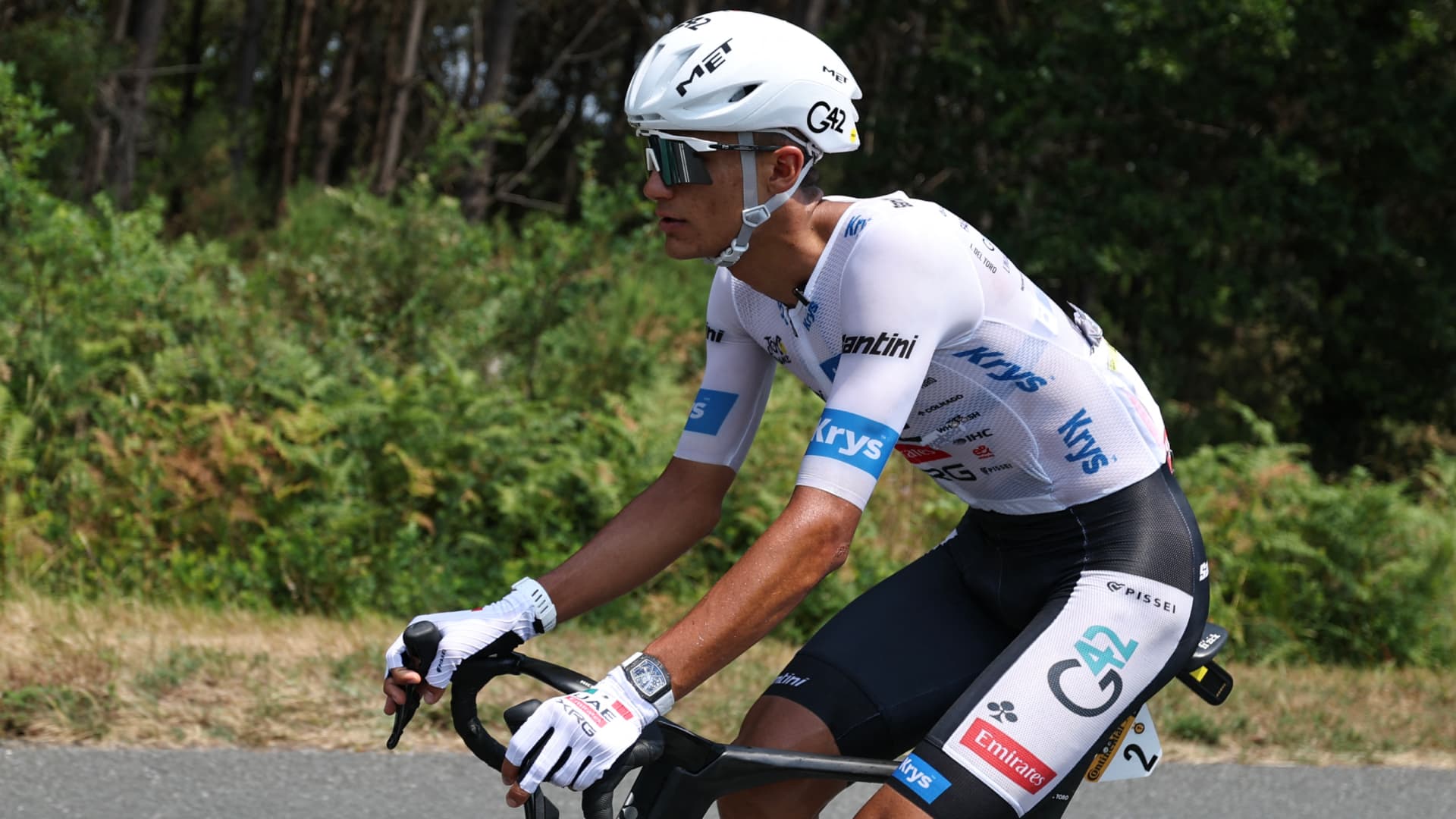 Isaac del Toro, ciclista del UAE Team Emirates