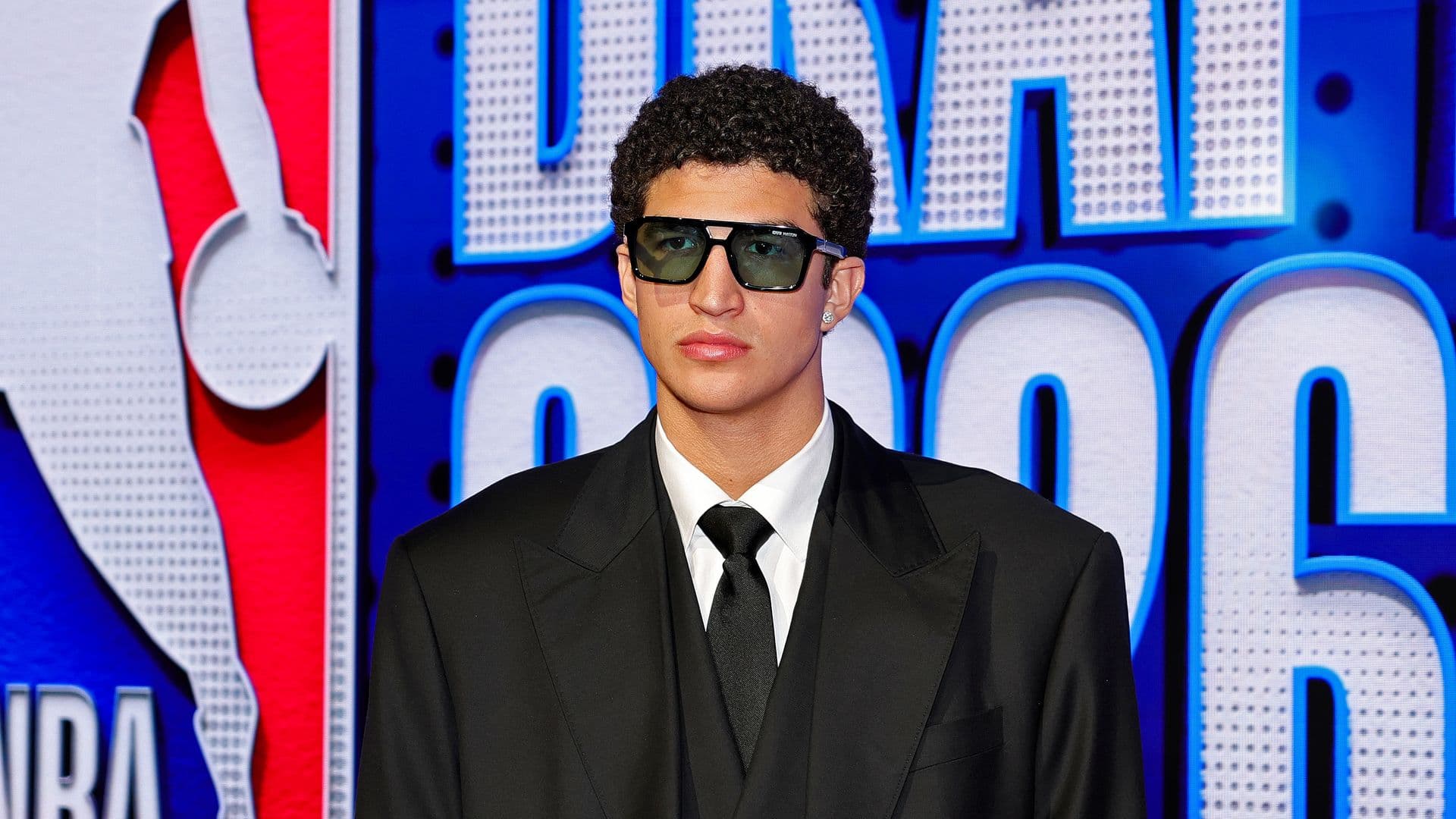 Karim López, jugador mexicano de basquetbol, durante el Draft de la NBA en 2026