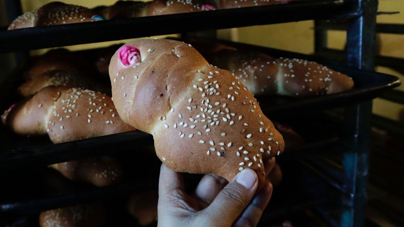 Las regañadas, pan de muerto de Oaxaca.
