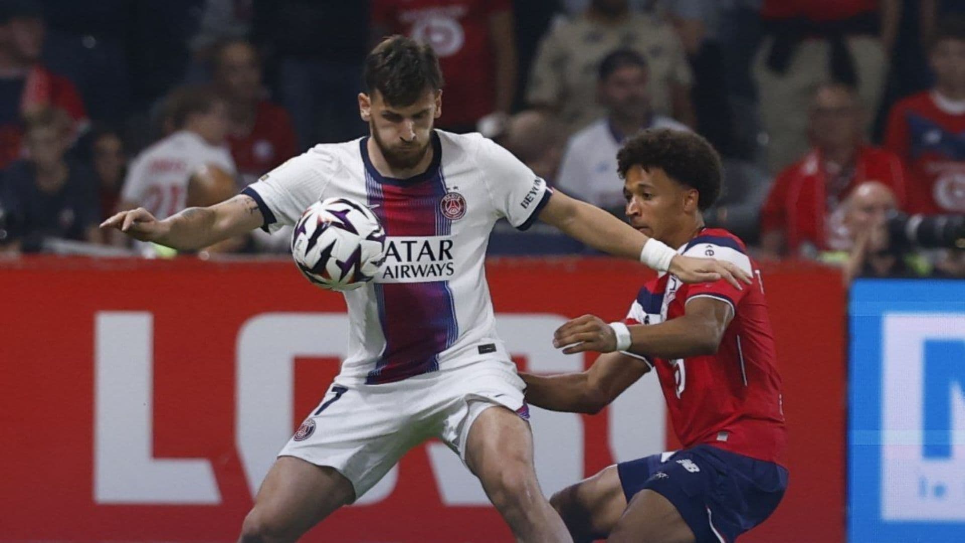 París Saint-Germain tuvo una complicada visita al Estadio Pierre-Mauroy, casa del LOSC Lille.