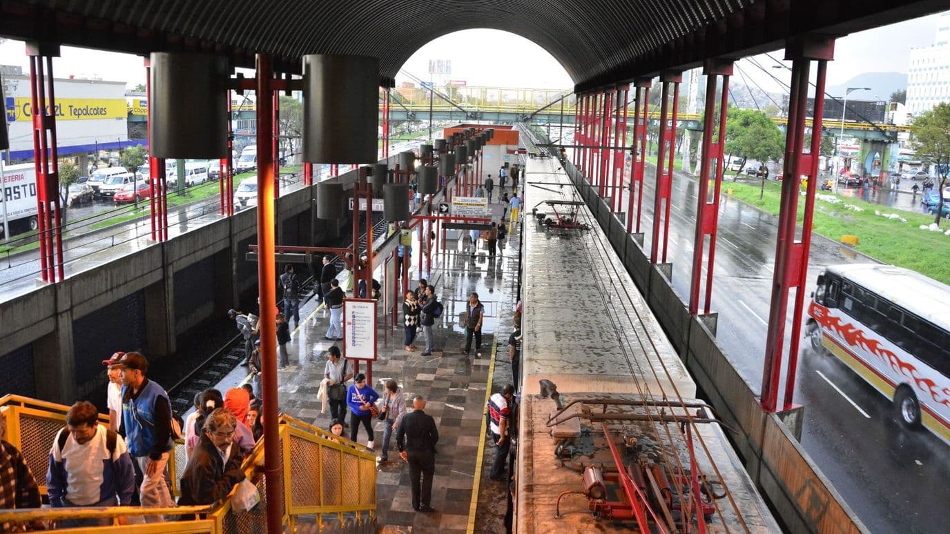 Vista general de la estación Tepalcates, de la Línea A del Metro de la CDMX