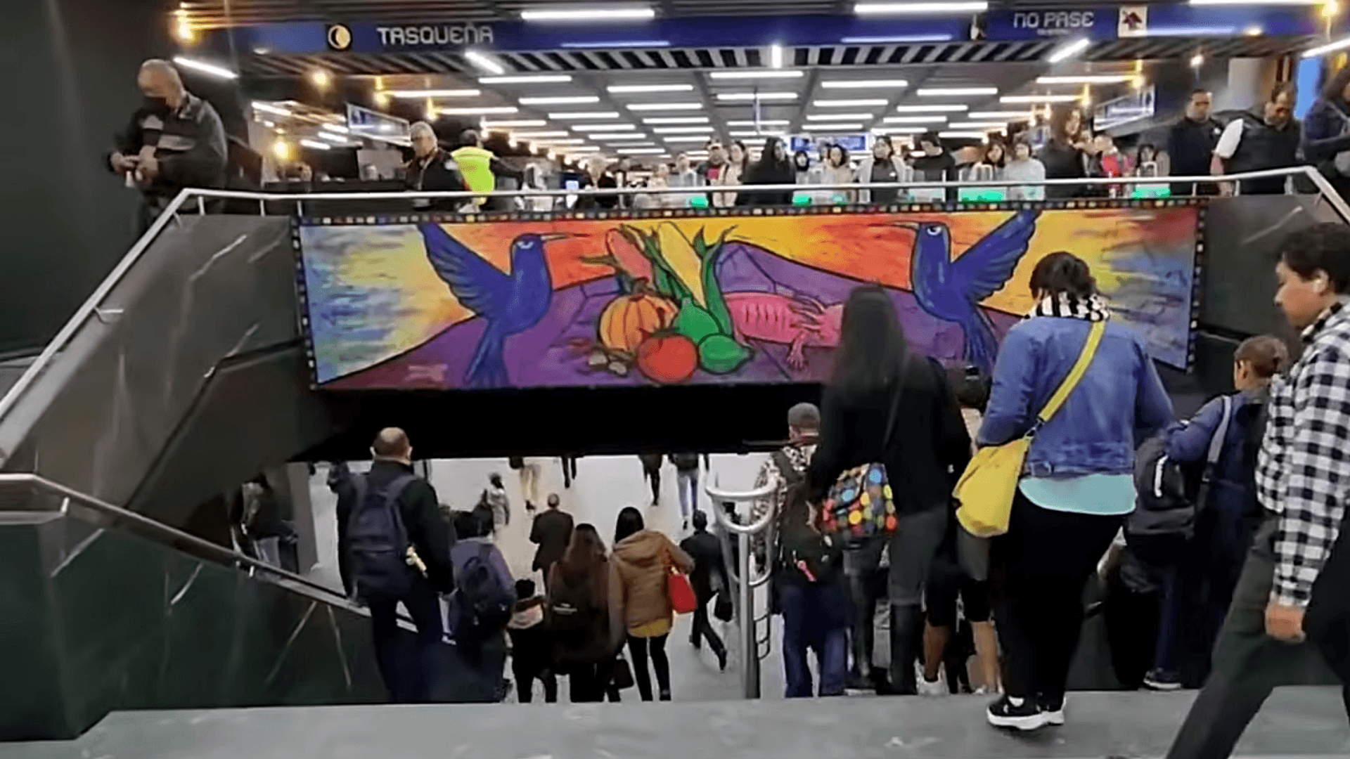 Estación Tasqueña de la Lína 2 del Metro CDMX. Foto @GobCDMX
