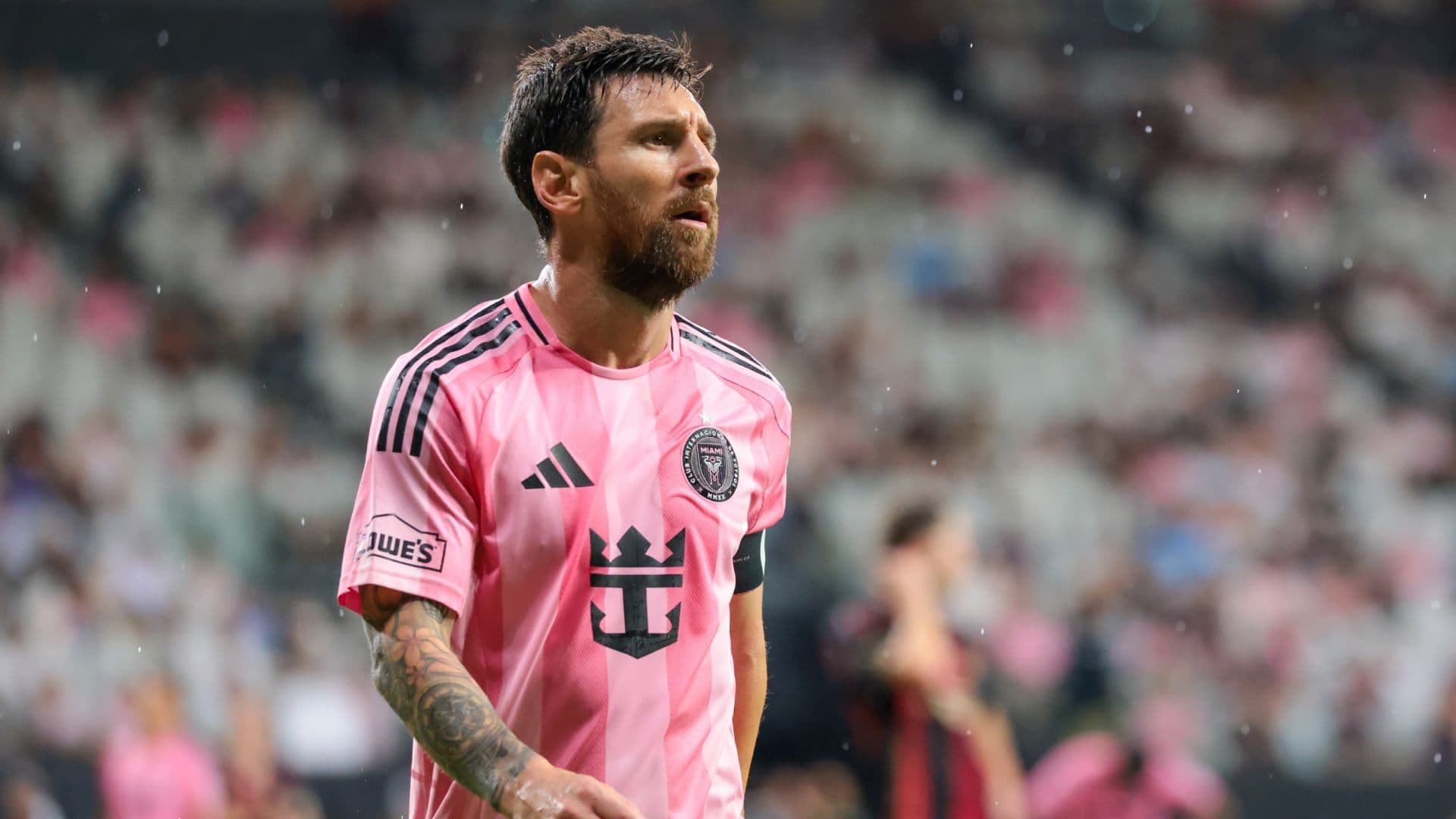 Lionel Messi durante un partido con el Inter Miami