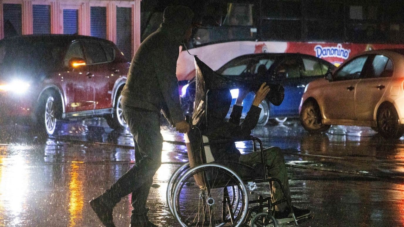 La lluvia se hizo presente durante la noche
