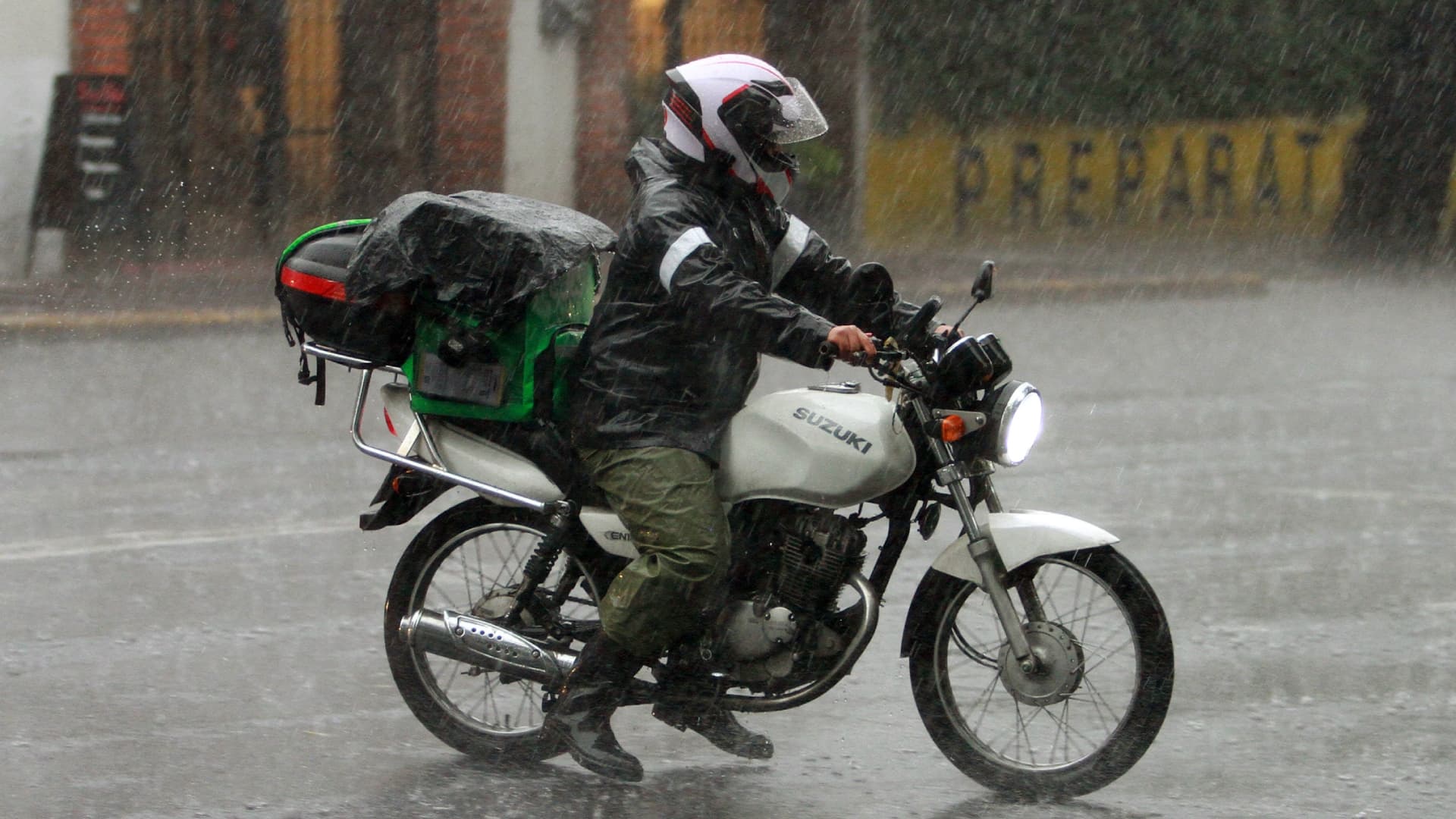 Lluvia en CDMX. Foto: AFP