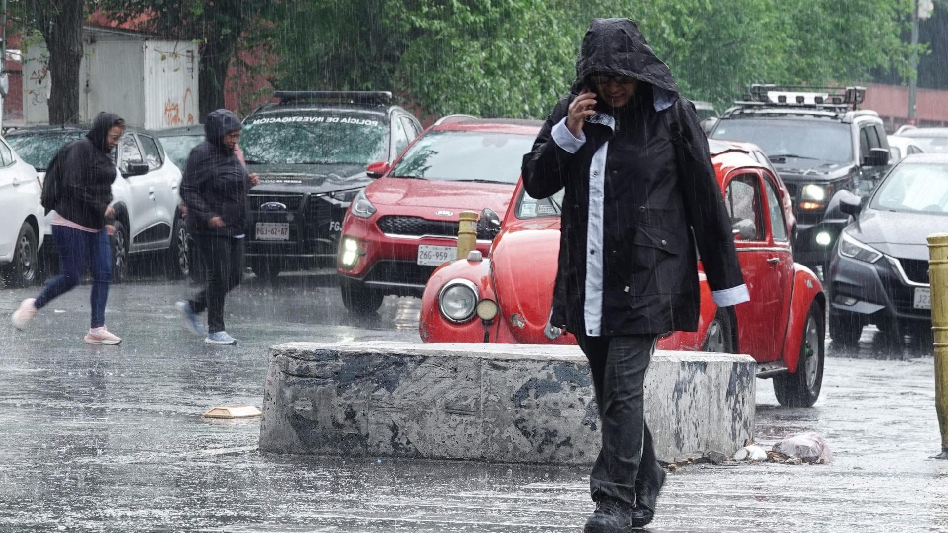 Lluvias en la Ciudad de México en abril 2026. Foto: Cuartoscuro | Archivo