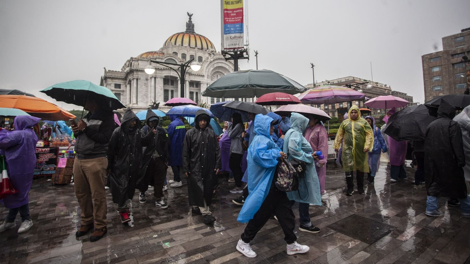 Lluvia en CDMX el 5 de julio de 2026, en partido México vs Inglaterra