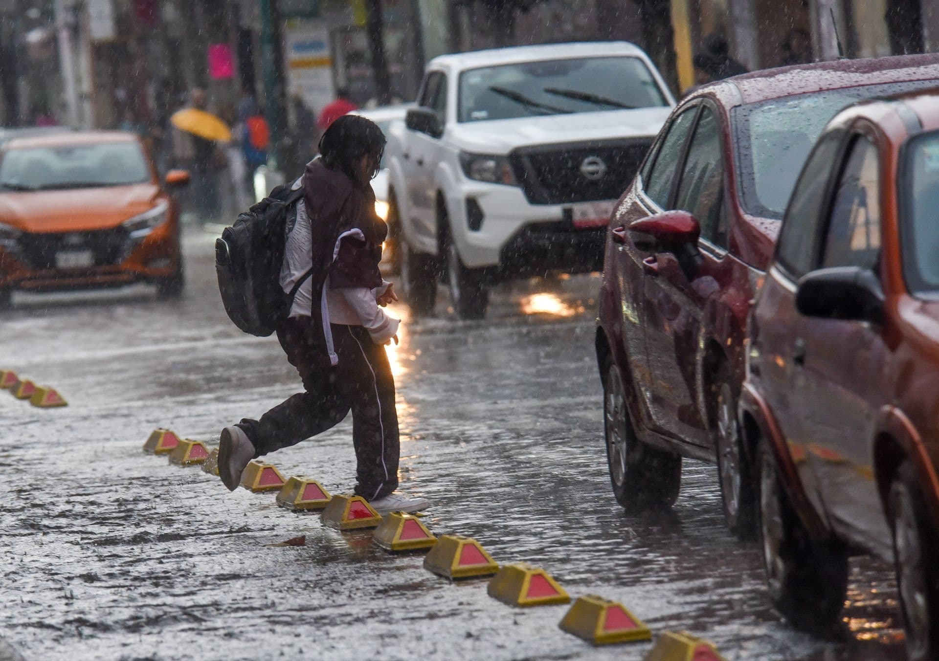 Lluvia fuerte en Toluca, Estado de México