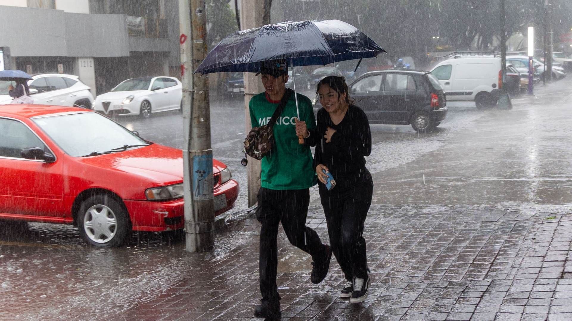 Lluvia intensa en la Ciudad de México el 12 de julio de 2026. Foto: Cuartoscuro | Archivo