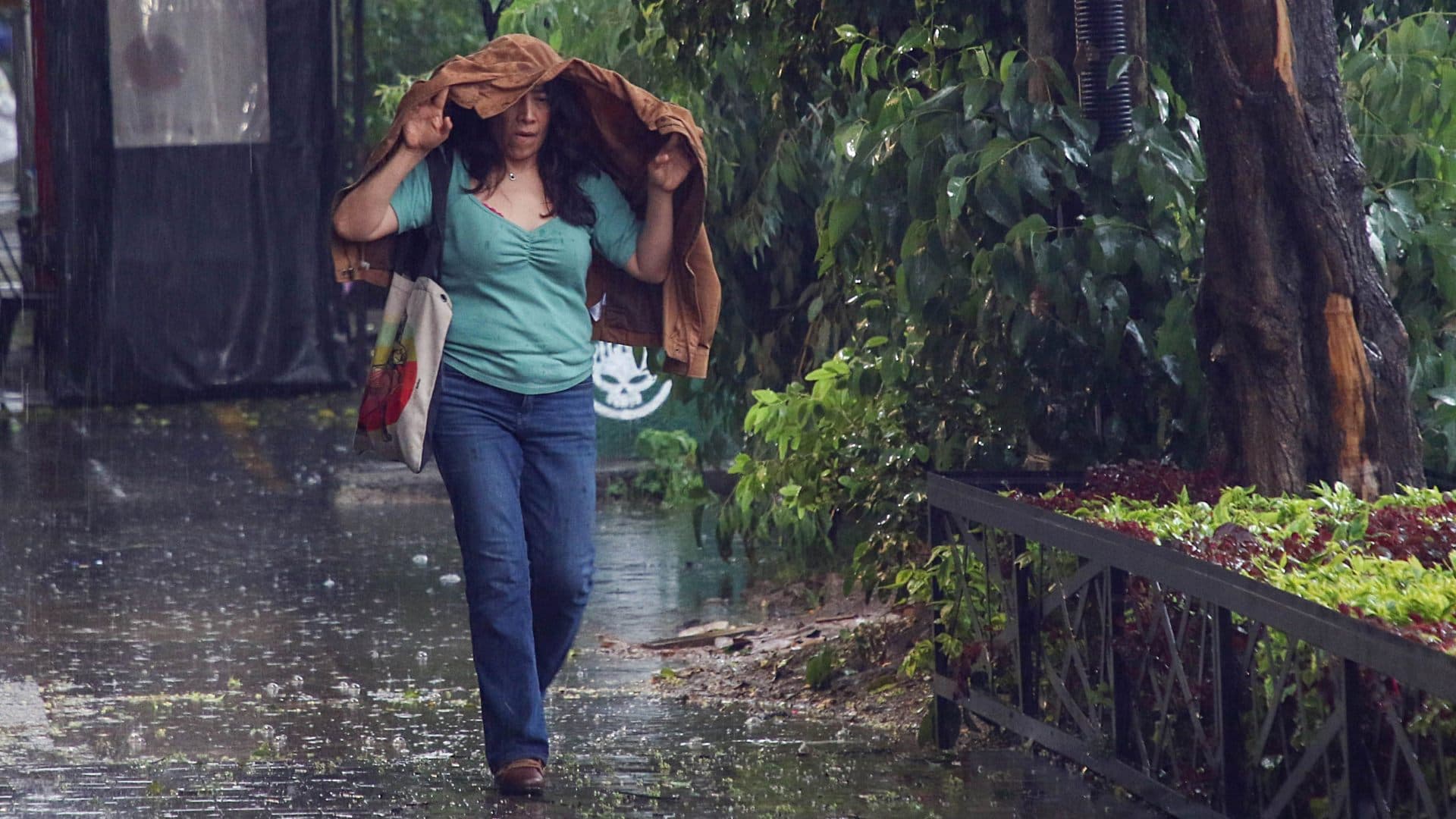 Fuerte lluvia acompañada de granizo en la CDMX el 22 de junio 2026. Foto: Cuartoscuro | Archivo